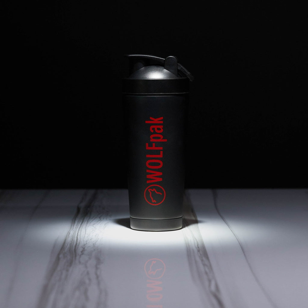 Black Red Letters Olympia Shaker