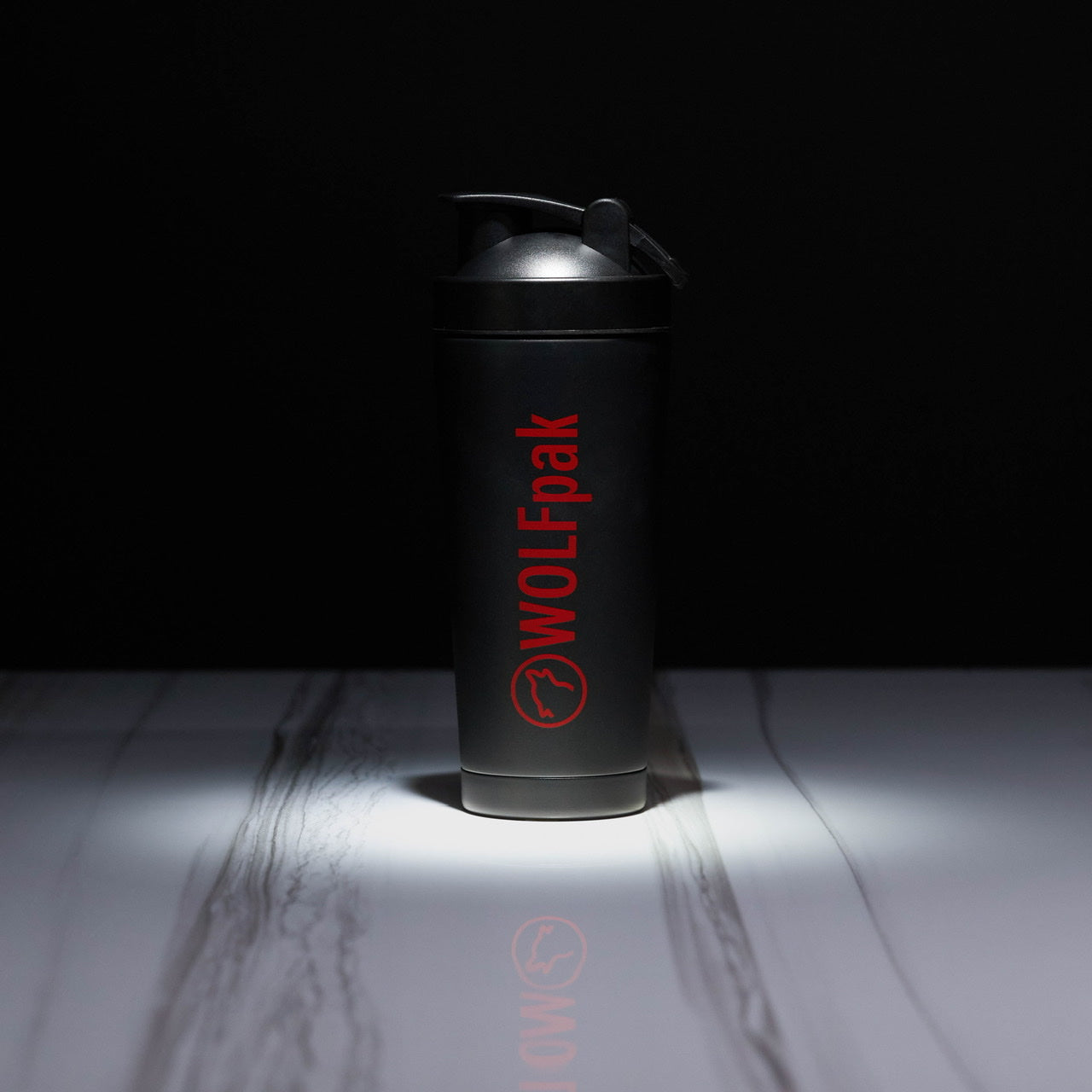 Black Red Letters Olympia Shaker