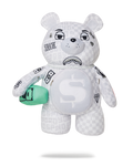 SPLIT THE CHECK (PEARL) MONEYBEAR TEDDYBEAR BACKPACK