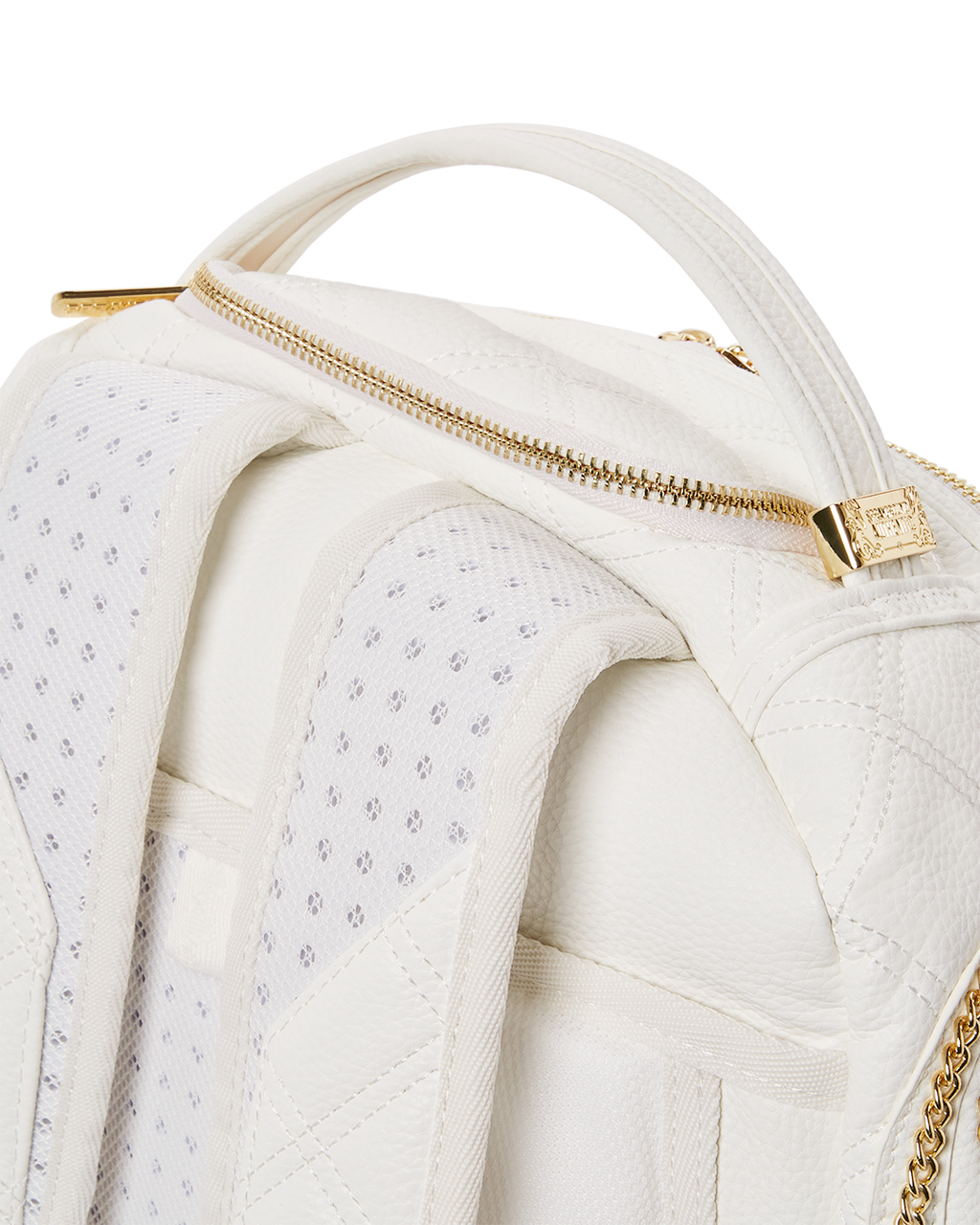 RIVIERA LE BLANC GOLD CHAIN SHARK BACKPACK (DLXV)