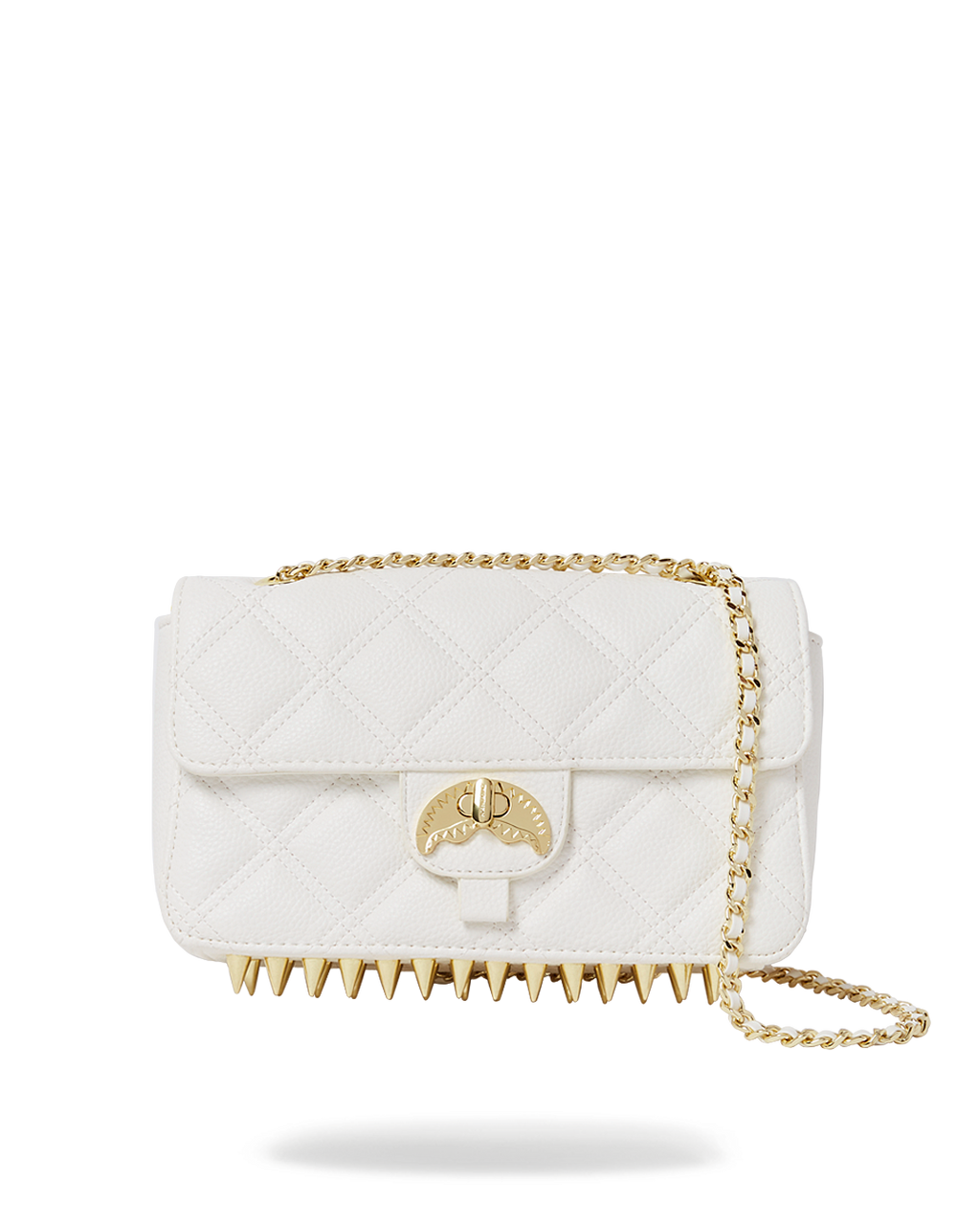 RIVIERA LE BLANC GOLD CHAIN SHARK HANDBAG