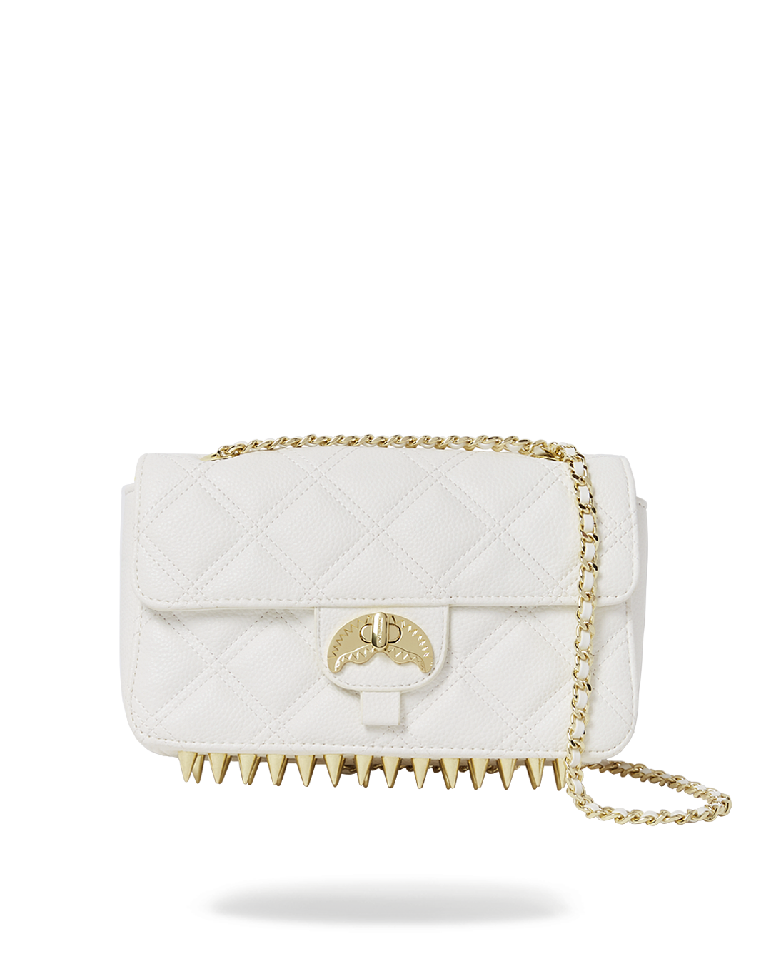 RIVIERA LE BLANC GOLD CHAIN SHARK HANDBAG