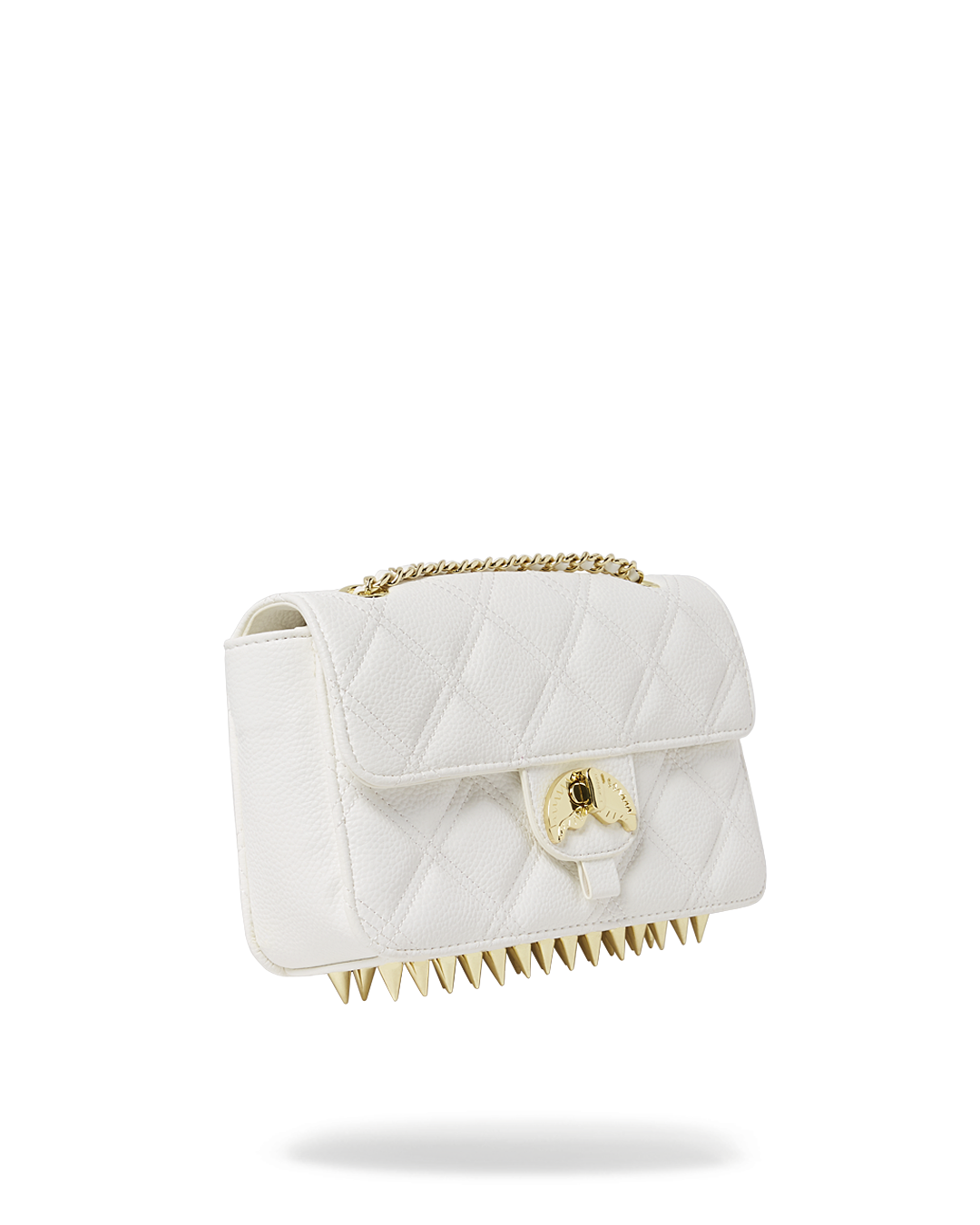 RIVIERA LE BLANC GOLD CHAIN SHARK HANDBAG