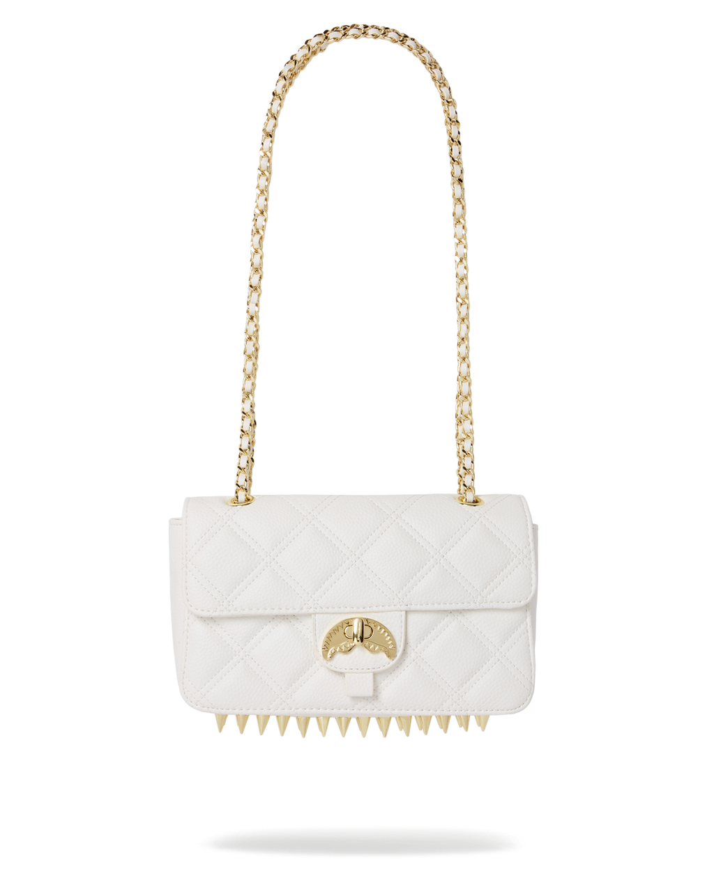 RIVIERA LE BLANC GOLD CHAIN SHARK HANDBAG
