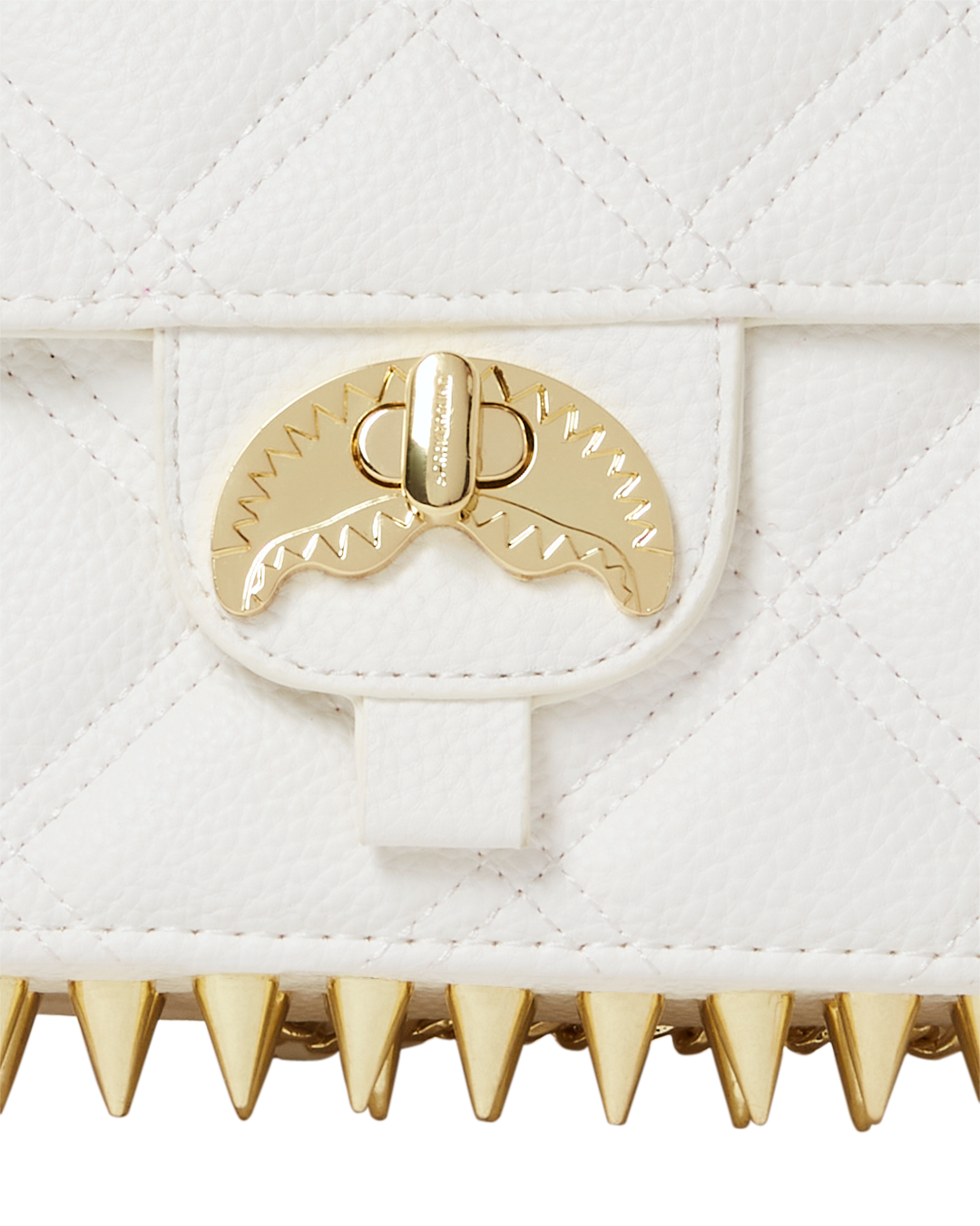 RIVIERA LE BLANC GOLD CHAIN SHARK HANDBAG