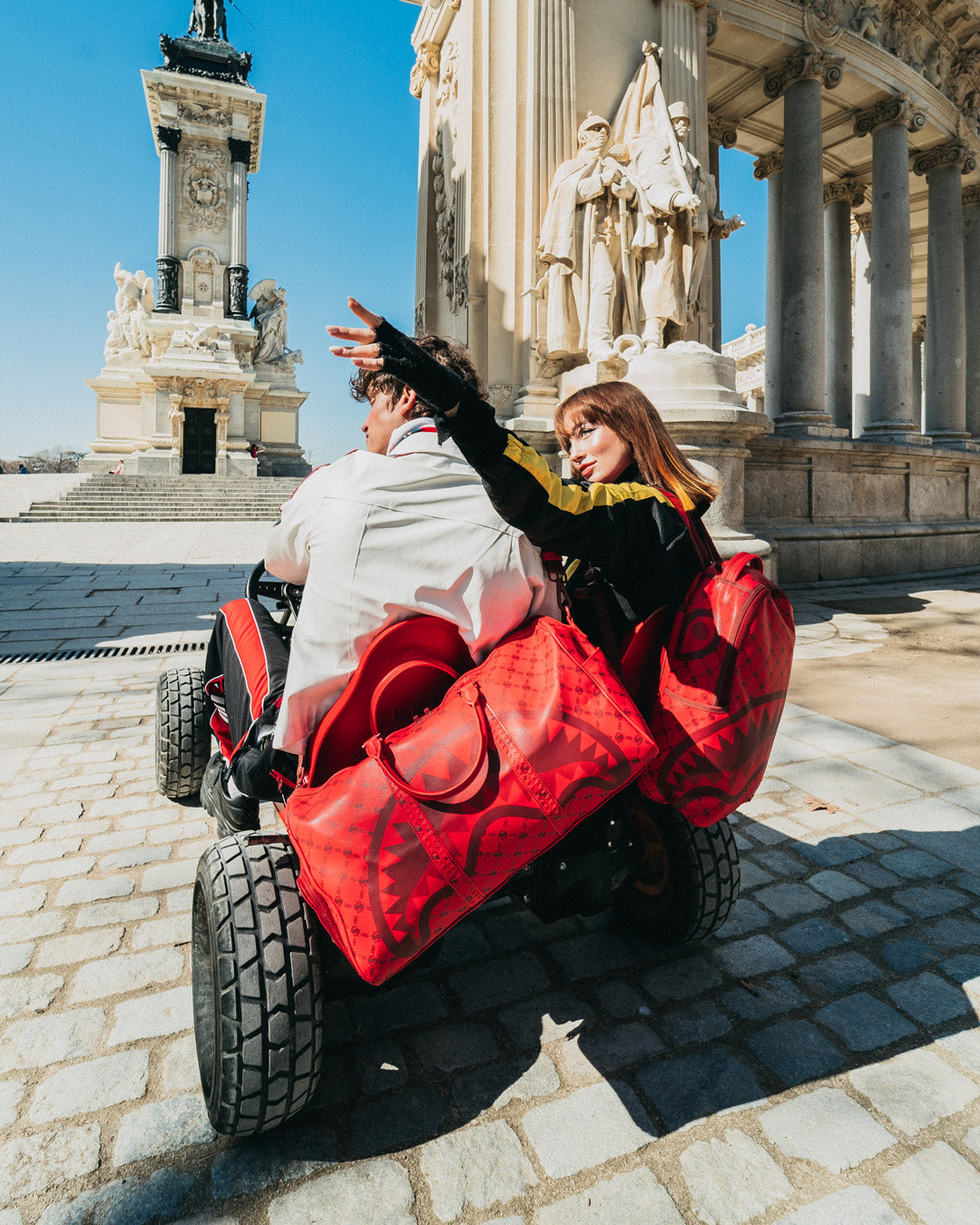 MONEY PATTERN BRICK BACKPACK (DLXV)