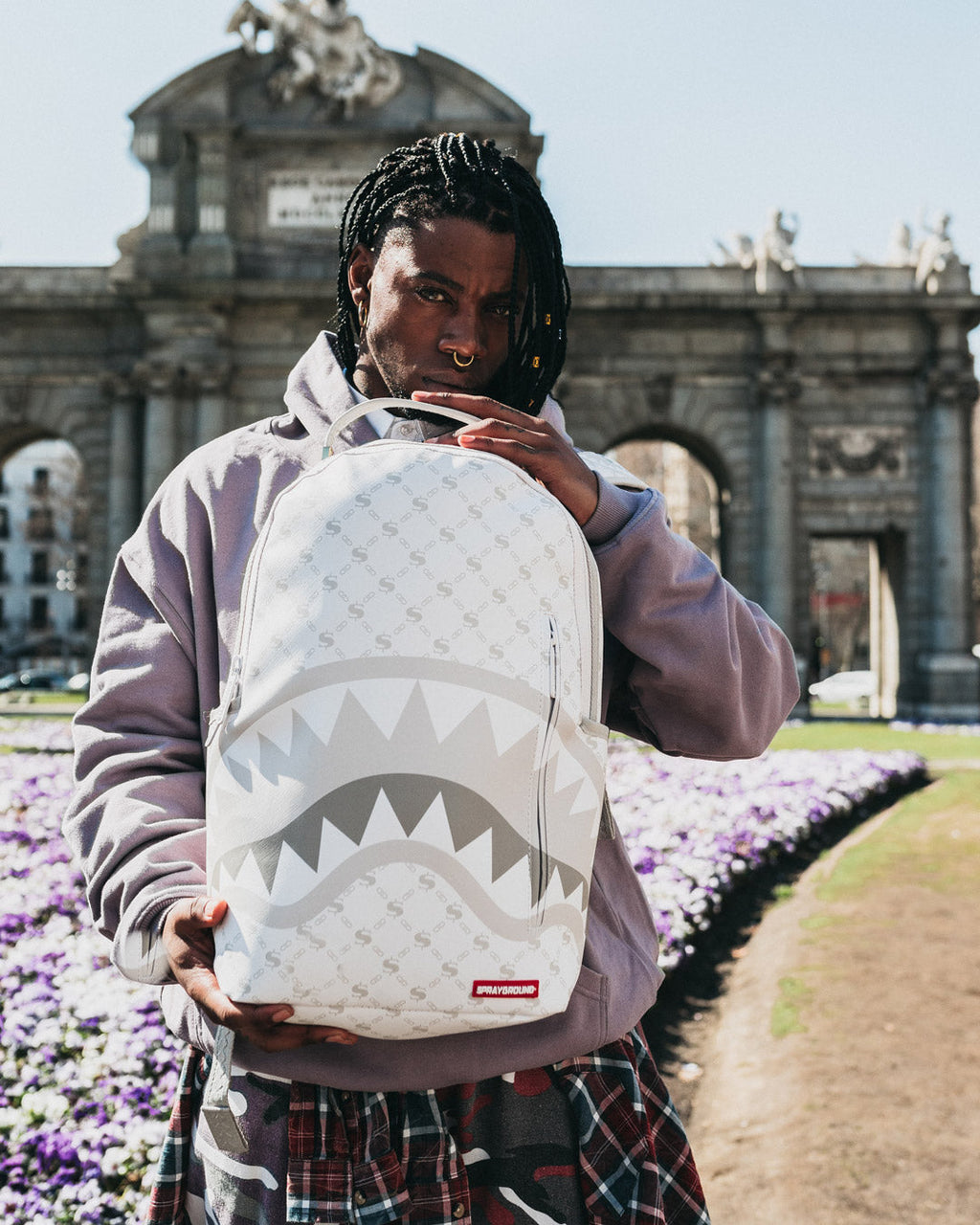 MONEY PATTERN POWDER BACKPACK (DLXV)