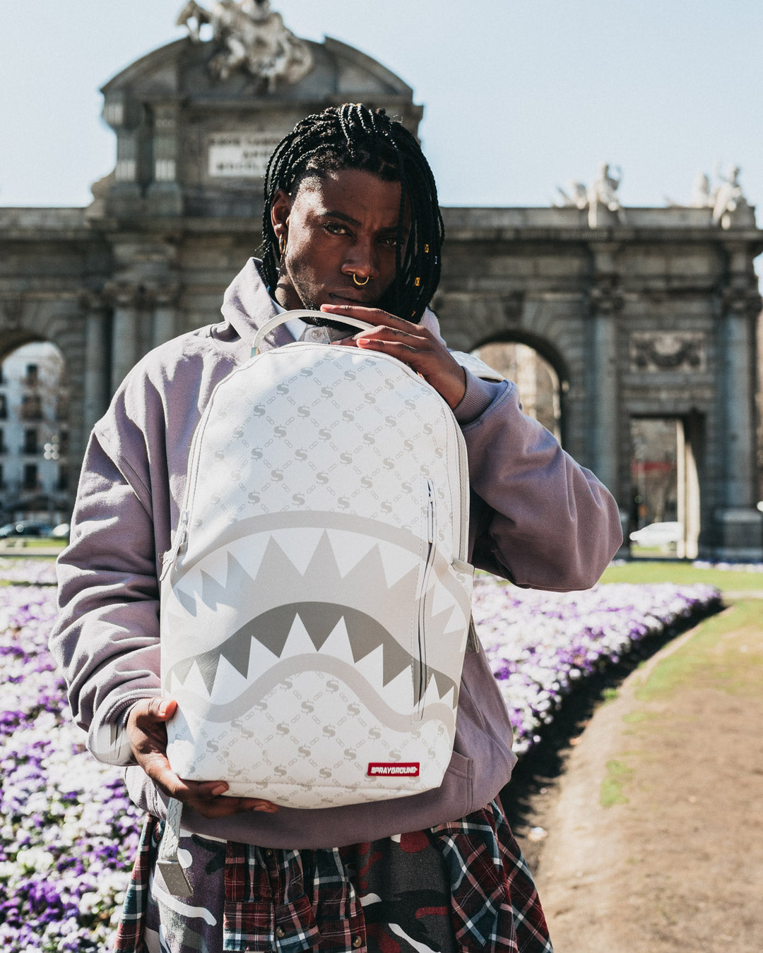 MONEY PATTERN POWDER BACKPACK (DLXV)