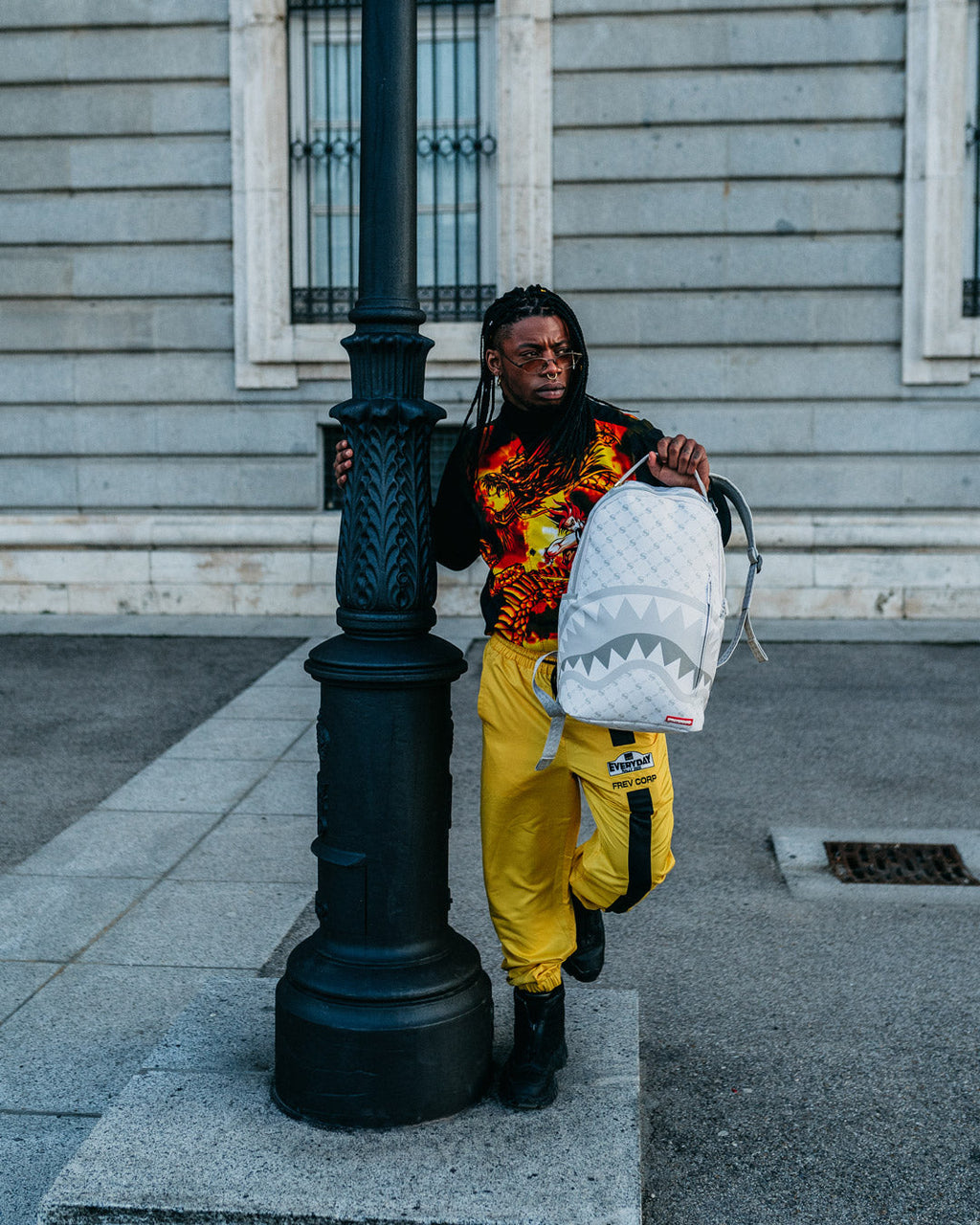 MONEY PATTERN POWDER BACKPACK (DLXV)