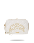 RIVIERA LE BLANC GOLD CHAIN SHARK TOILETRY BAG