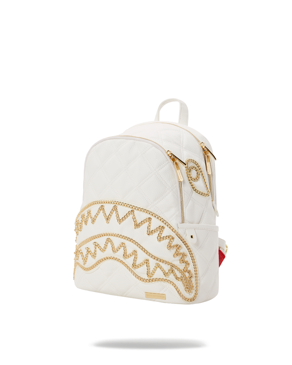 RIVIERA LE BLANC GOLD CHAIN SHARK SAVAGE BACKPACK