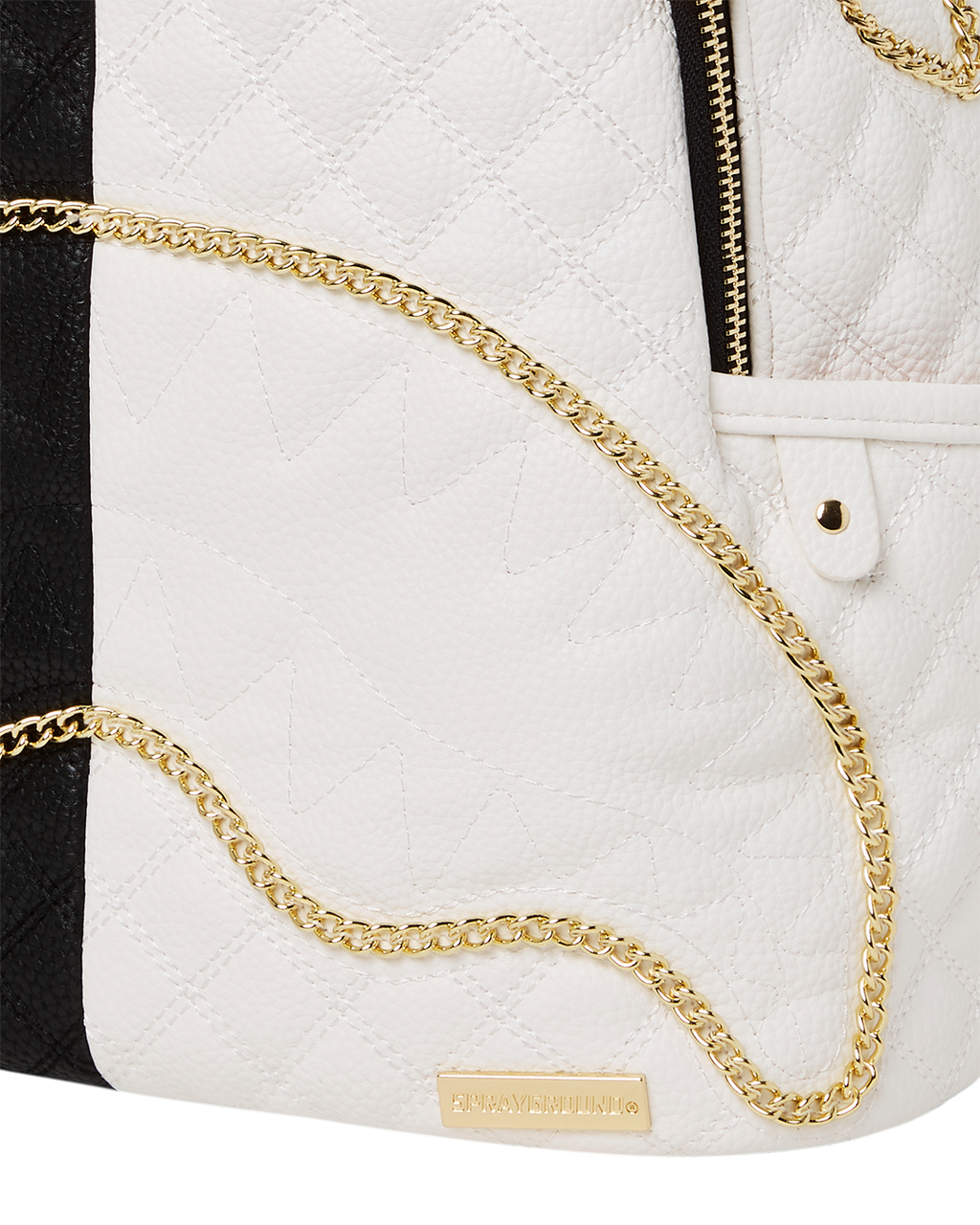 LEVELED UP SPLIT QUILT SHARK SAVAGE BACKPACK