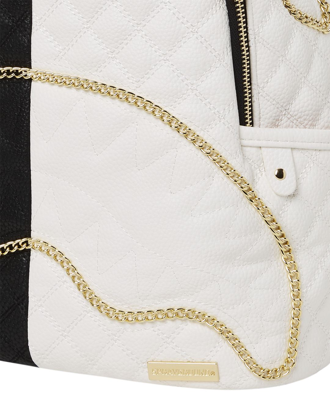 LEVELED UP SPLIT QUILT SHARK SAVAGE BACKPACK