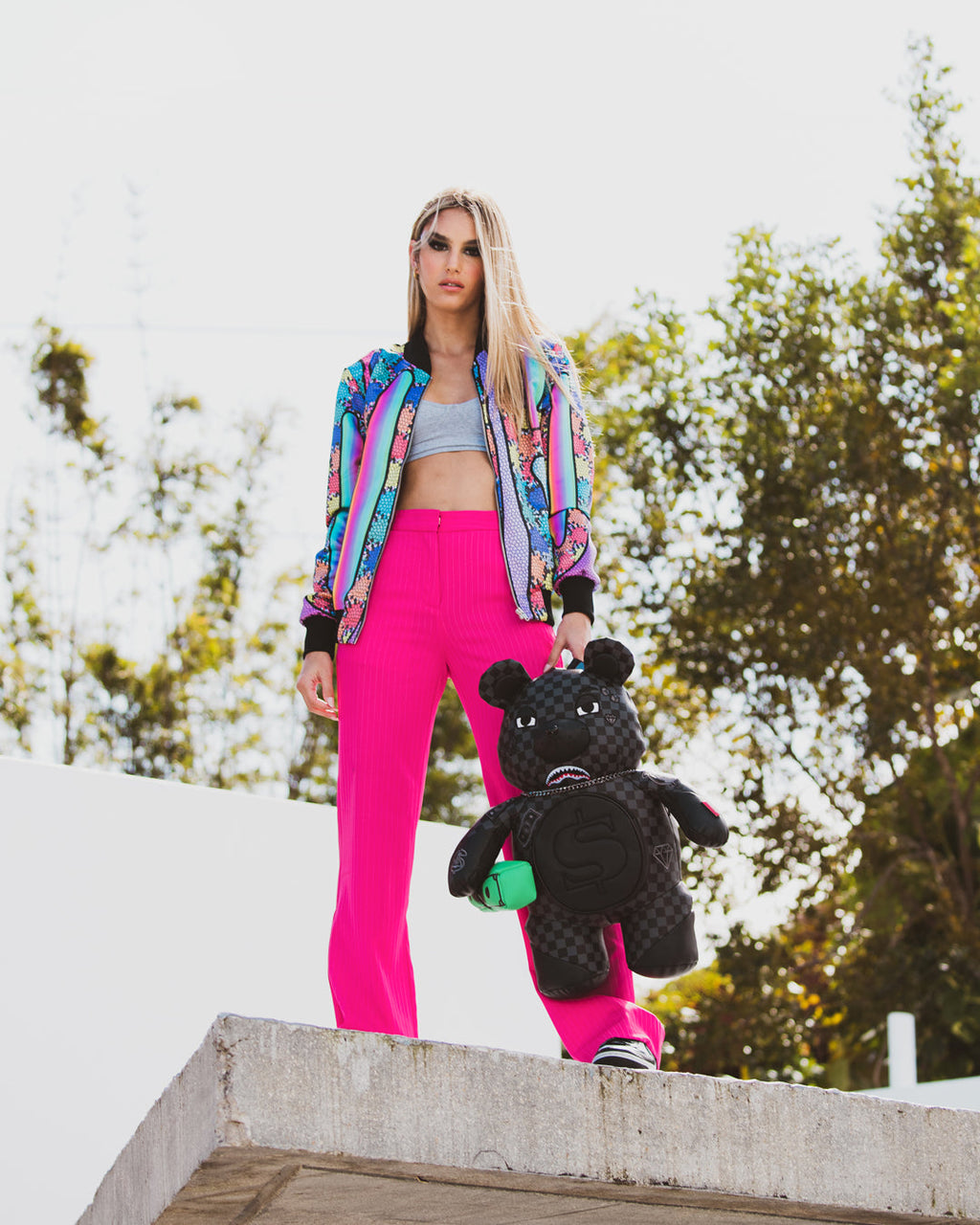 HENNY AIIR TO THE THRONE MONEYBEAR TEDDYBEAR BACKPACK