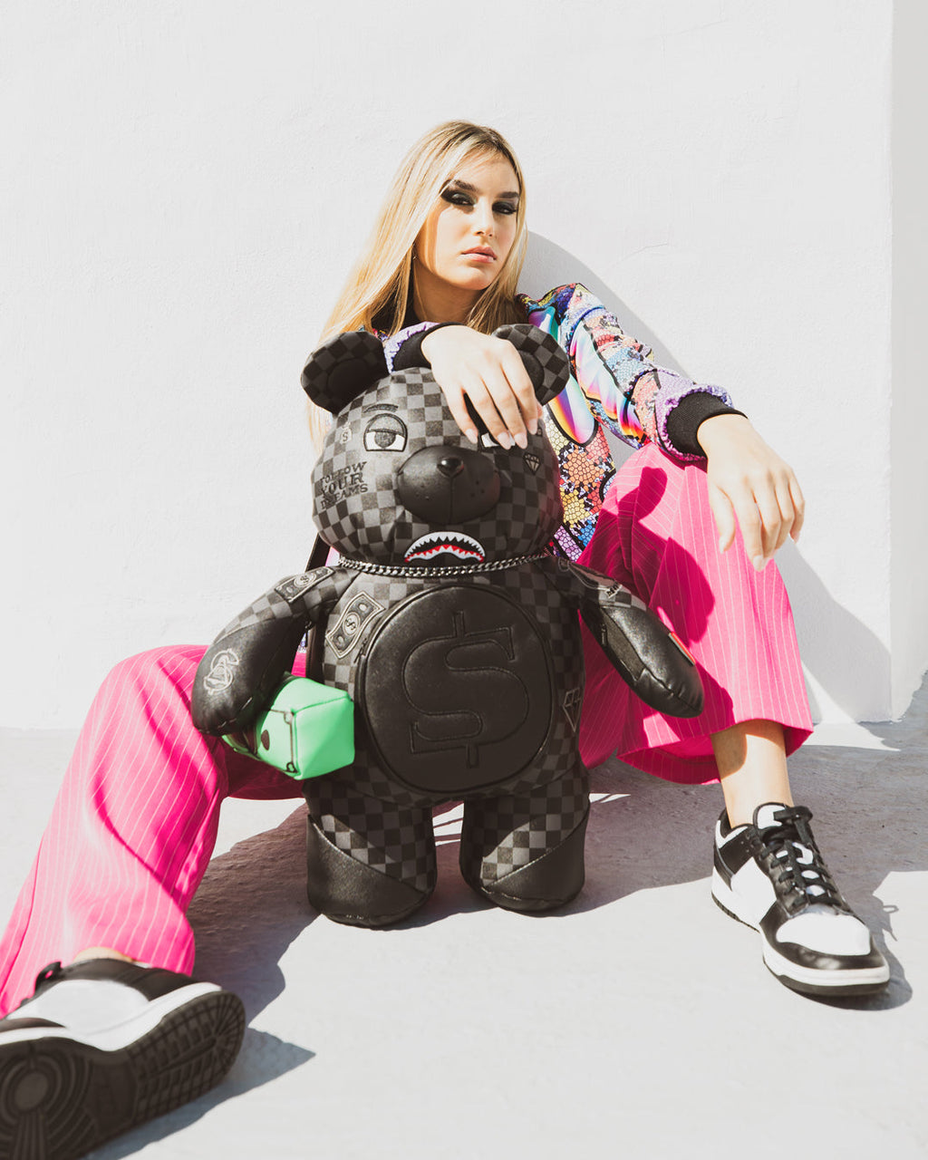 HENNY AIIR TO THE THRONE MONEYBEAR TEDDYBEAR BACKPACK