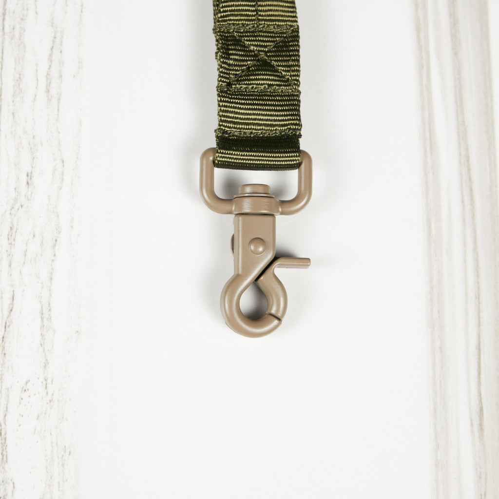 Tactical Nylon Leash Green