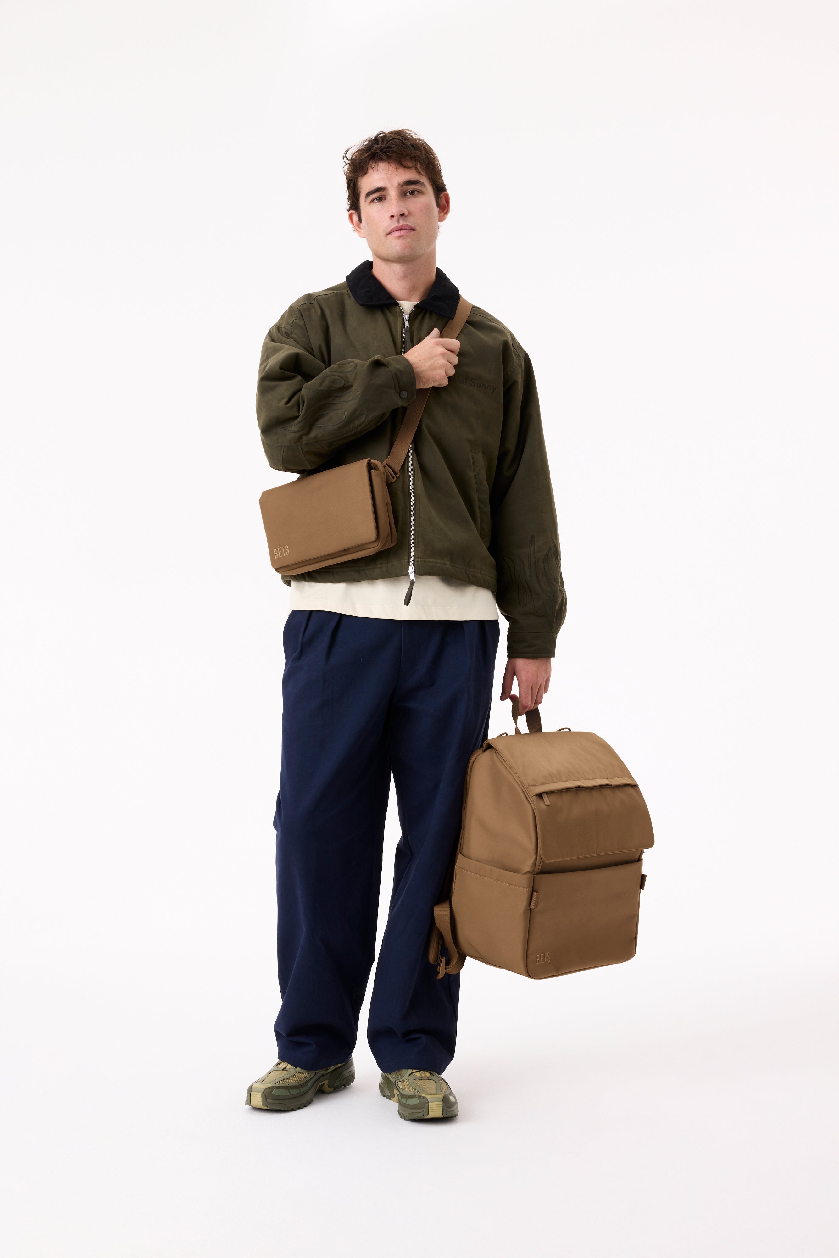 Resale The Ultimate Diaper Backpack in Camel