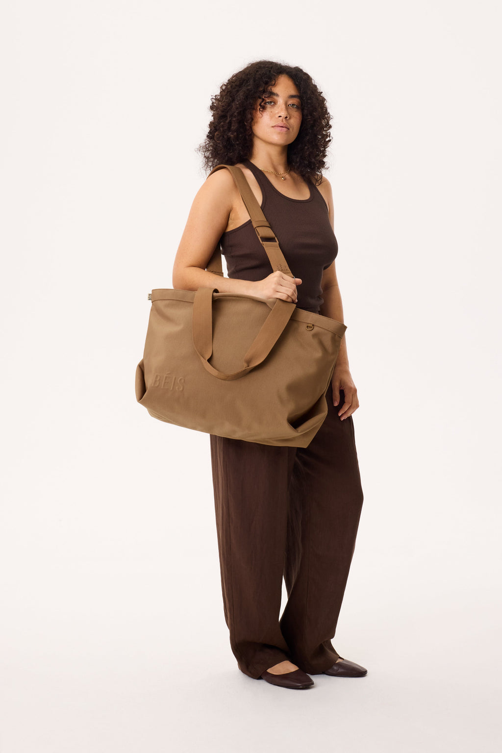 The Travel Tote in Camel