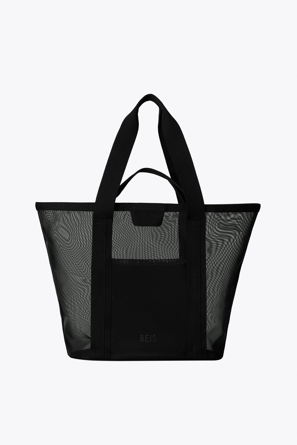 The Mesh Beach Tote in Black
