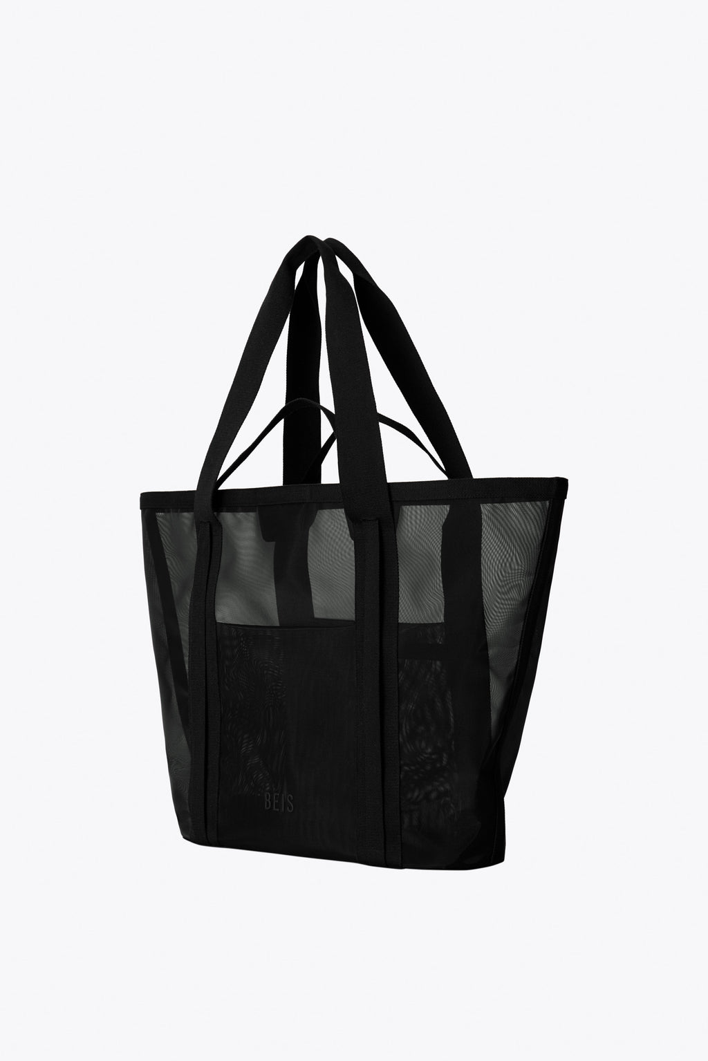 The Mesh Beach Tote in Black