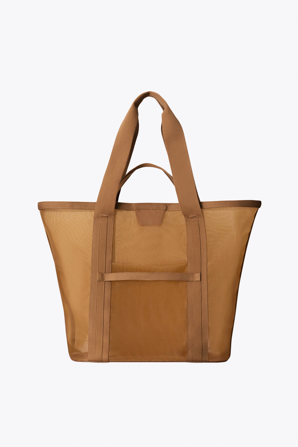 The Mesh Beach Tote in Camel