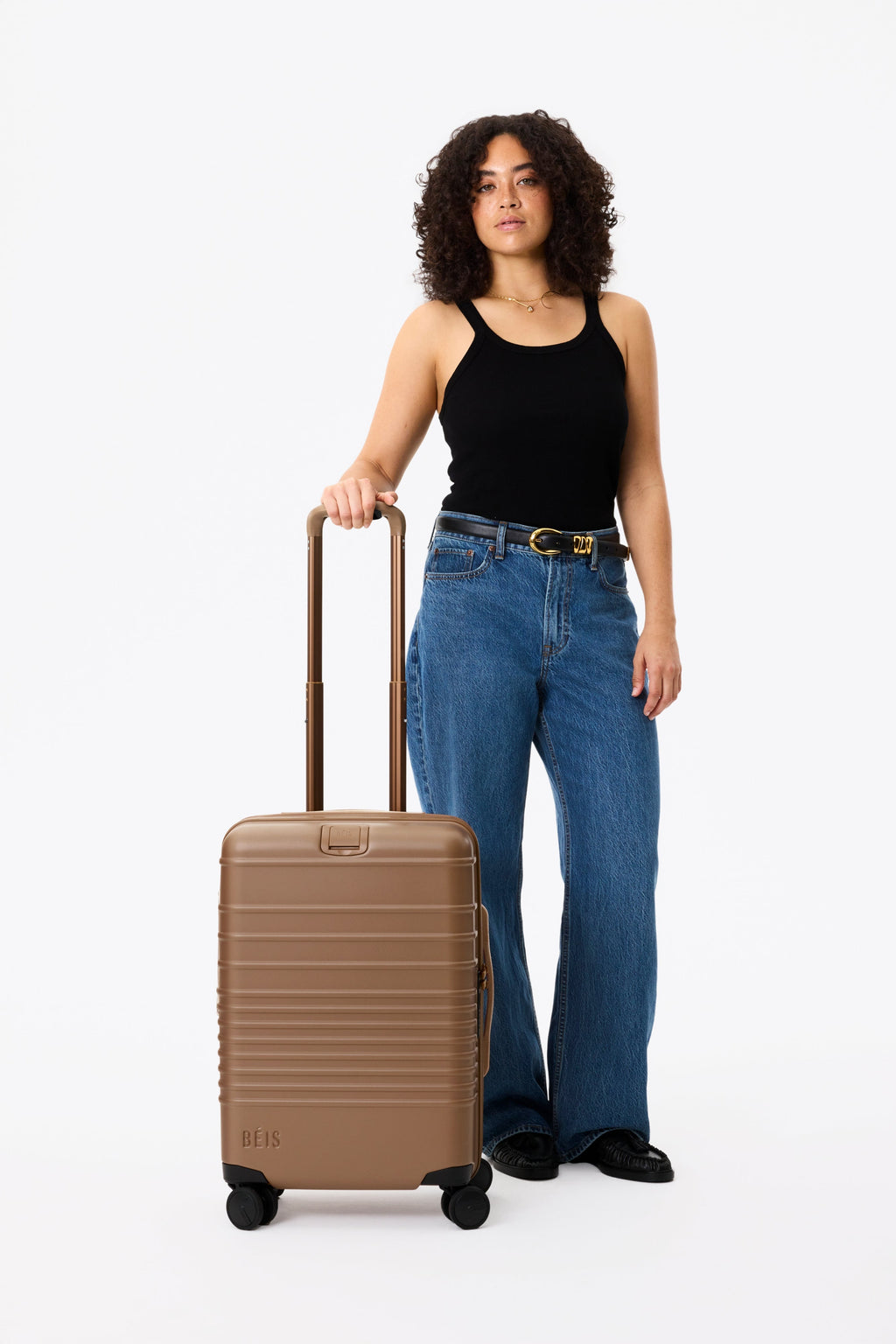 The Carry-On Roller in Camel