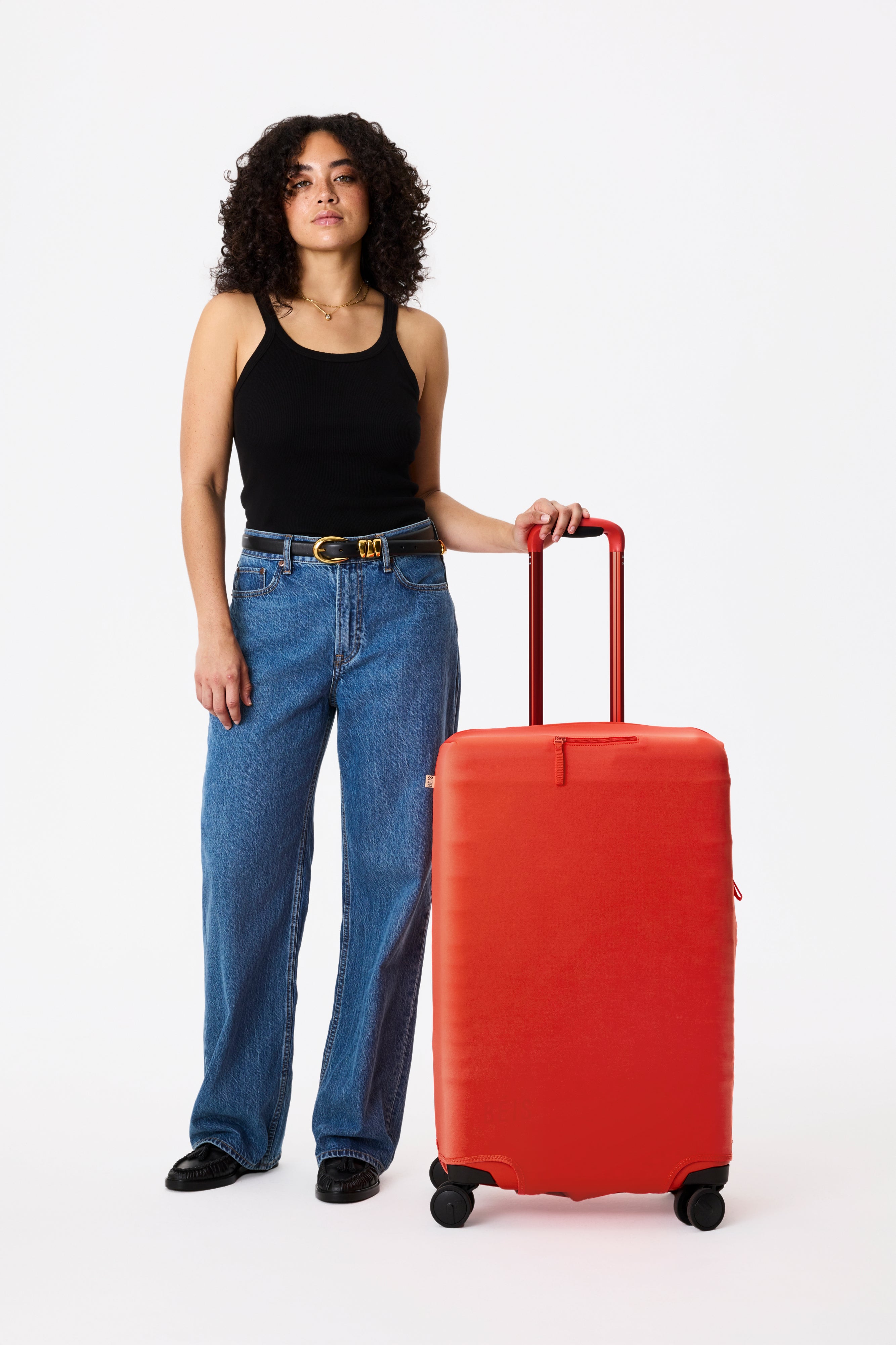 Resale The Medium Check-In Luggage Cover in Flame