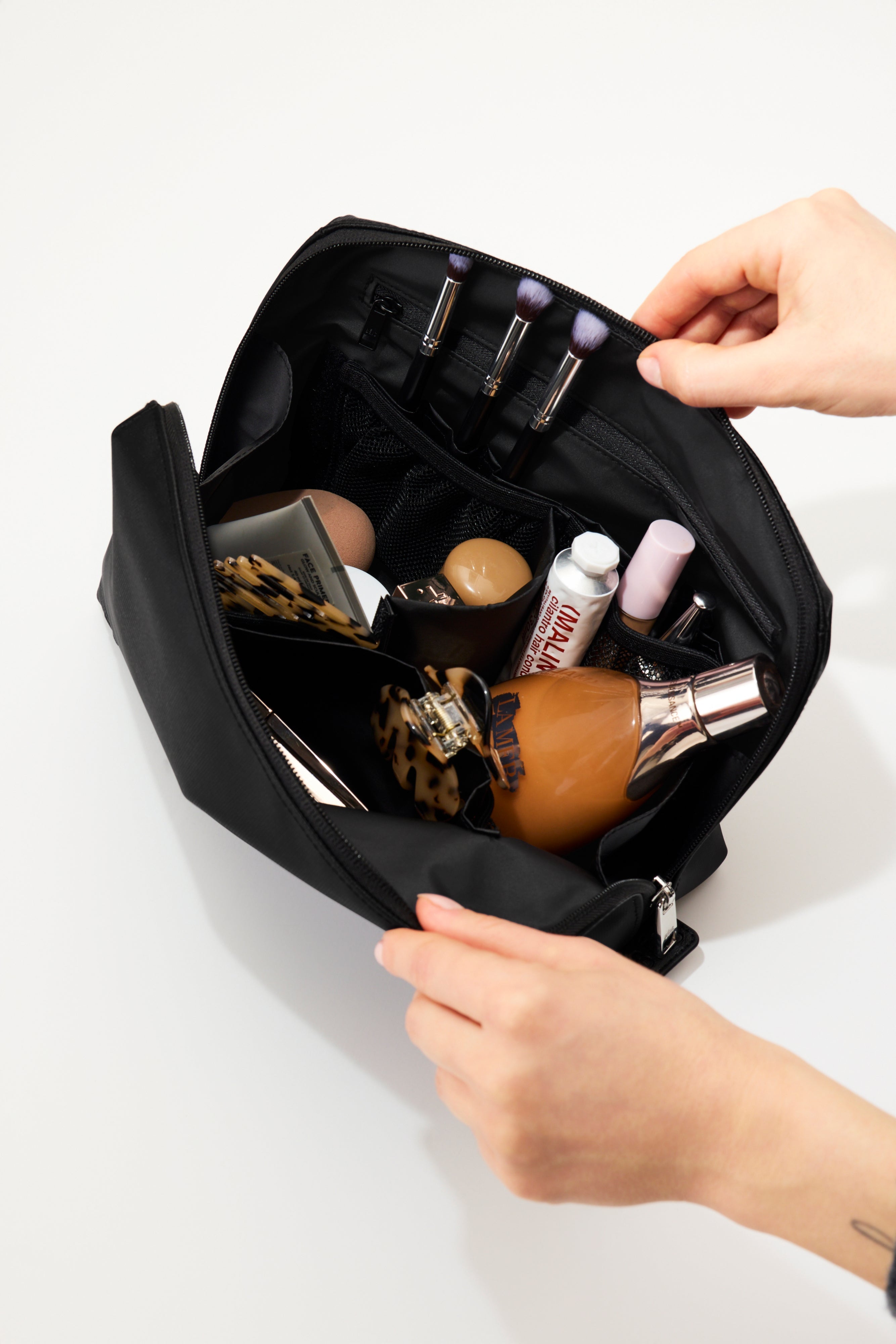 The Medium Cosmetic Pouch in Black