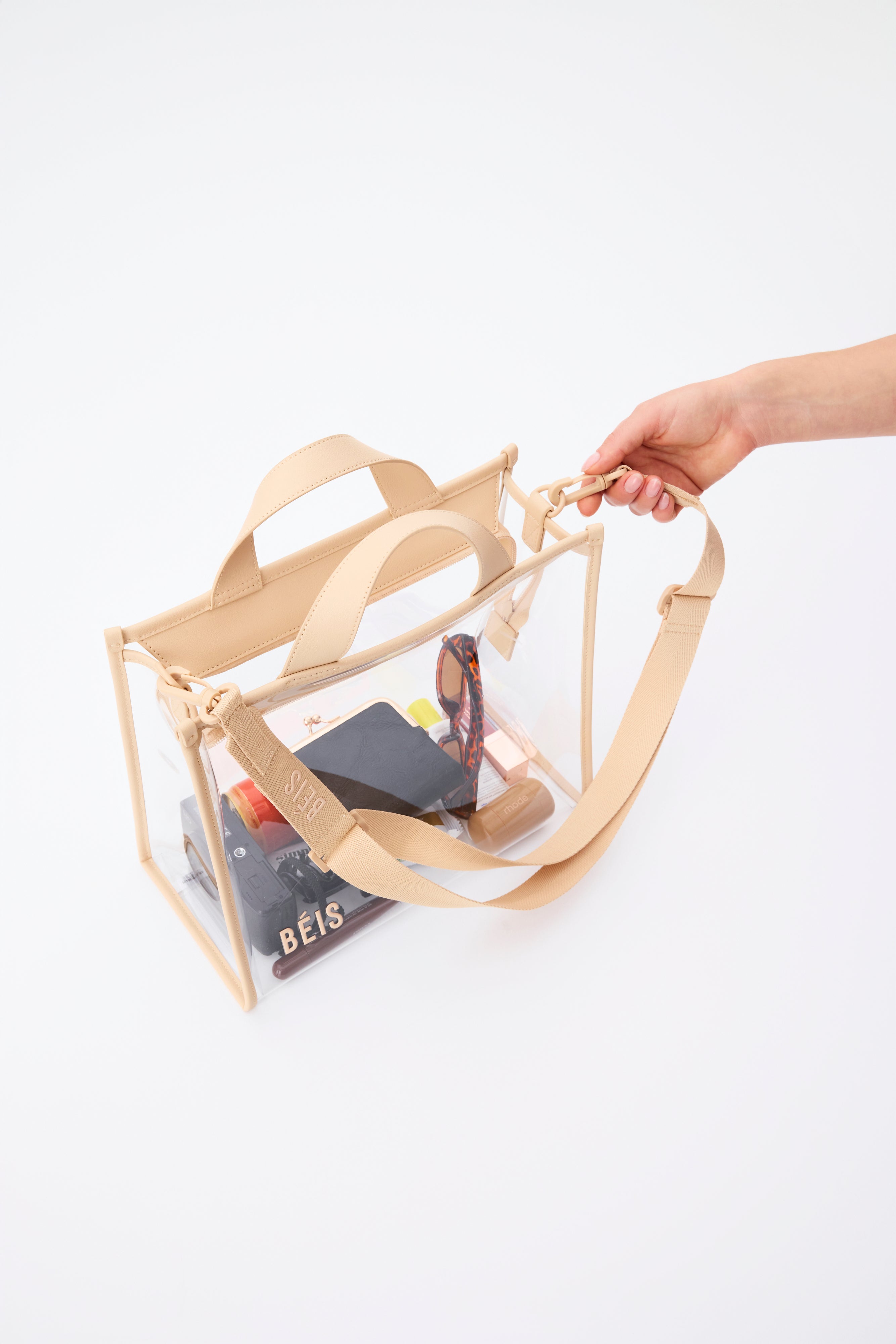 The Stadium Tote in Beige