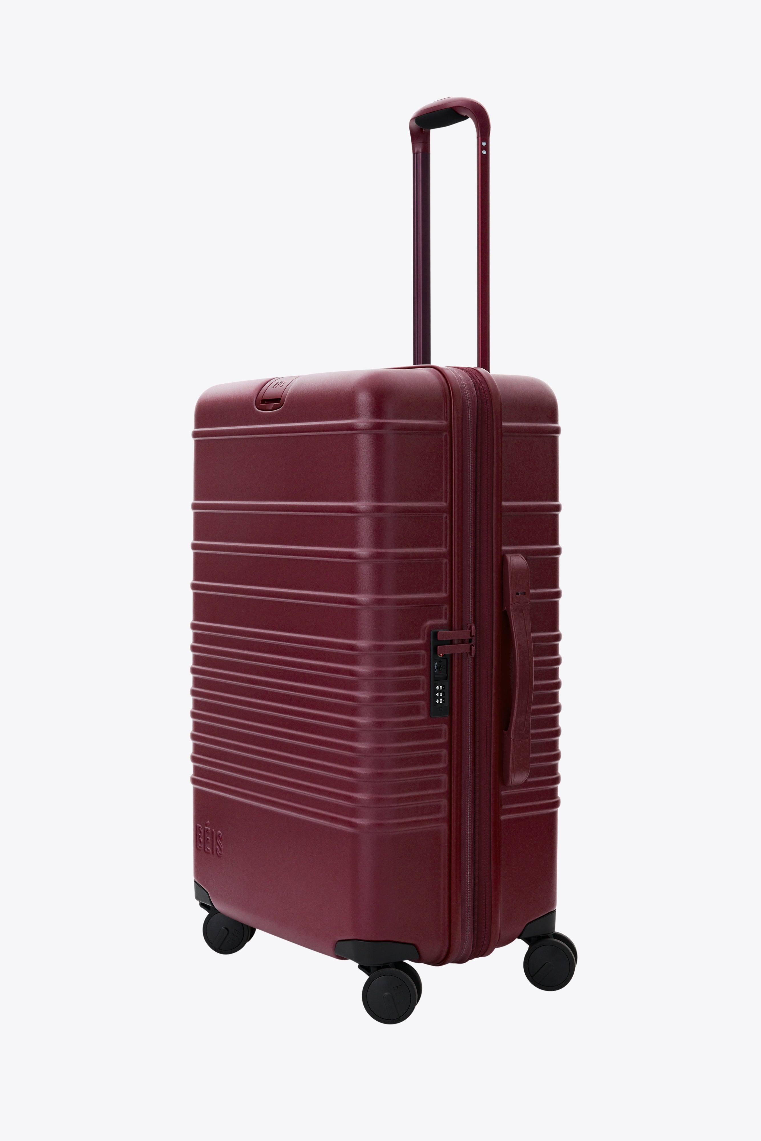 The Medium Check-In Roller in Burgundy