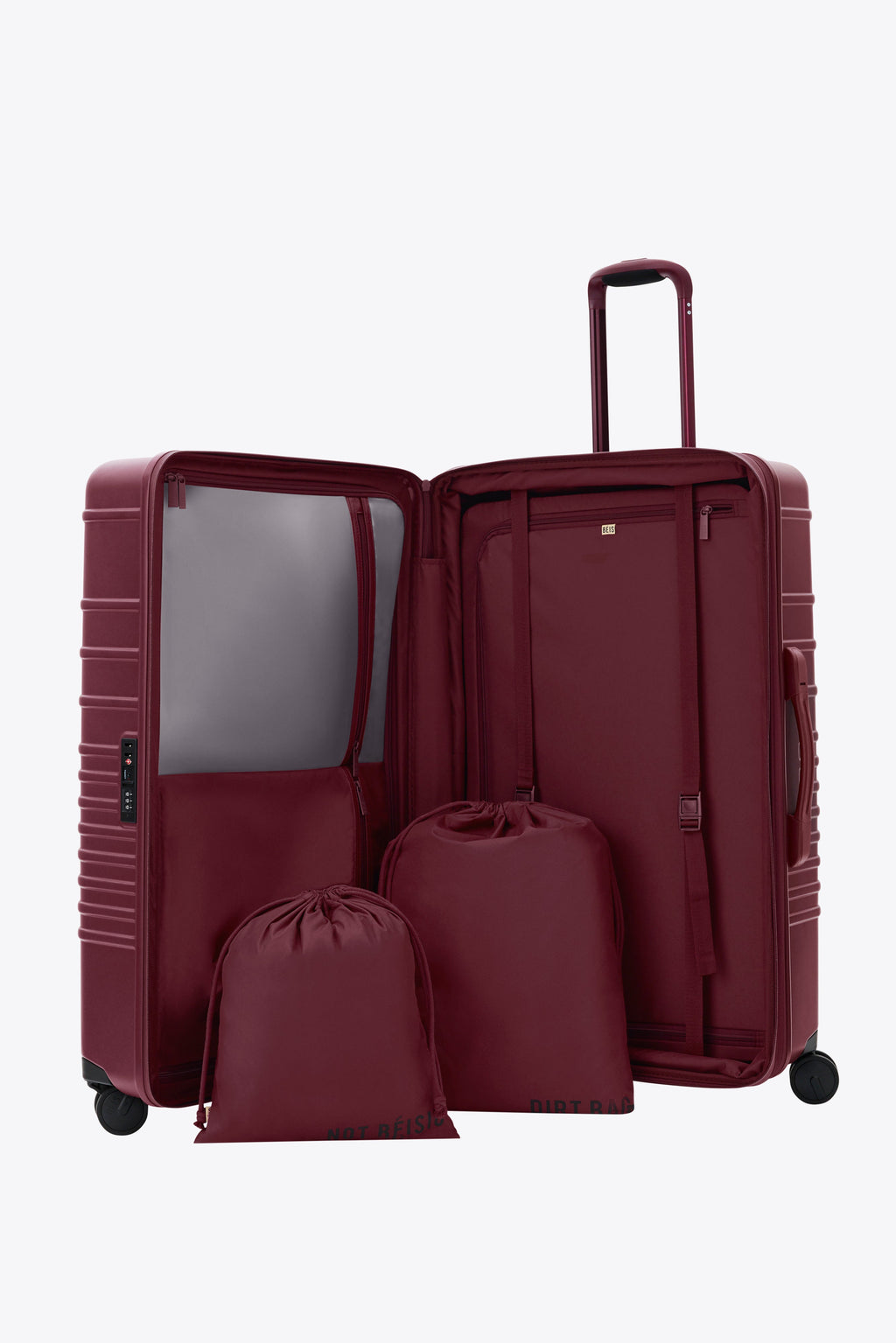 The Large Check-In Roller in Burgundy