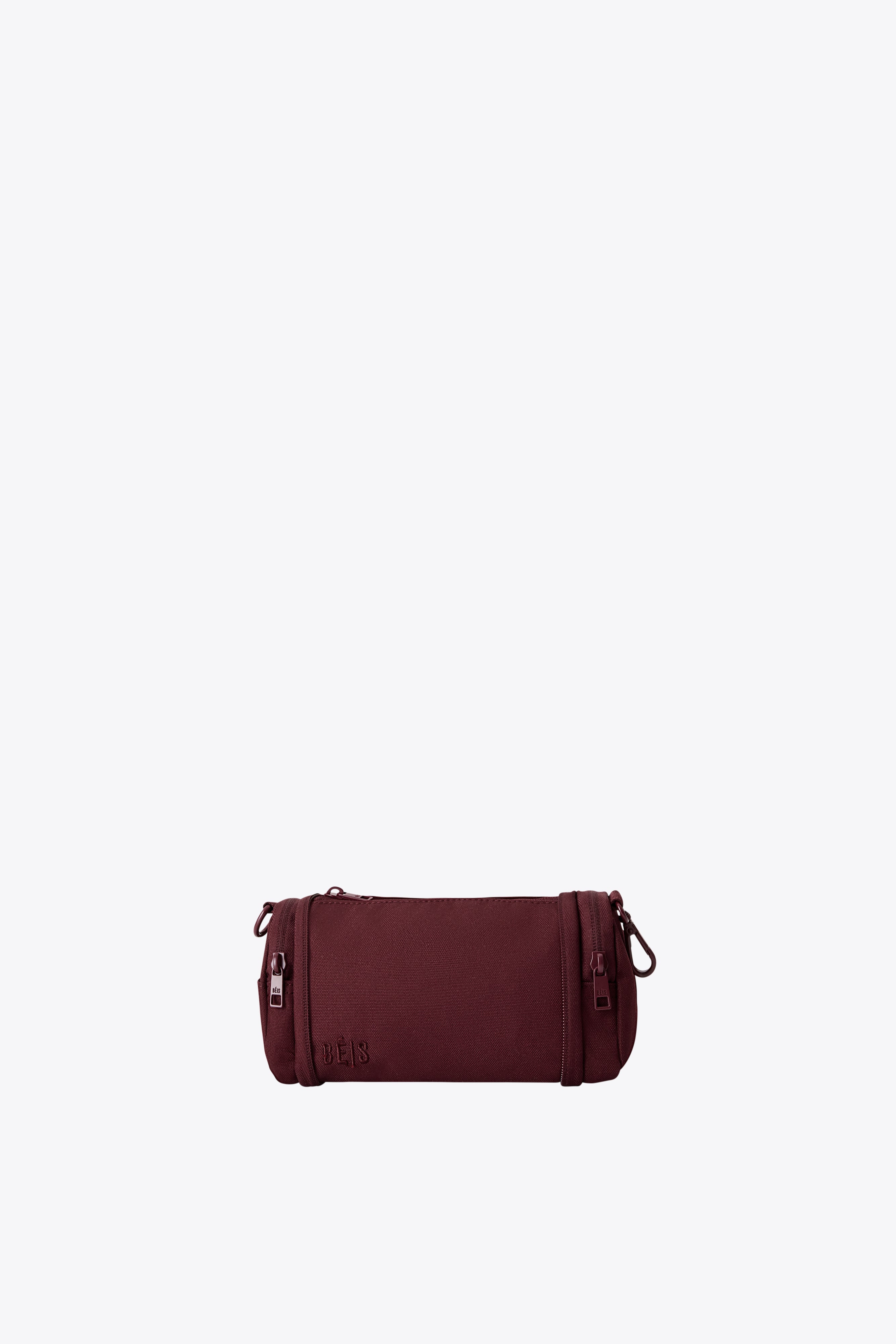 The Expandable Crossbody Charm in Burgundy