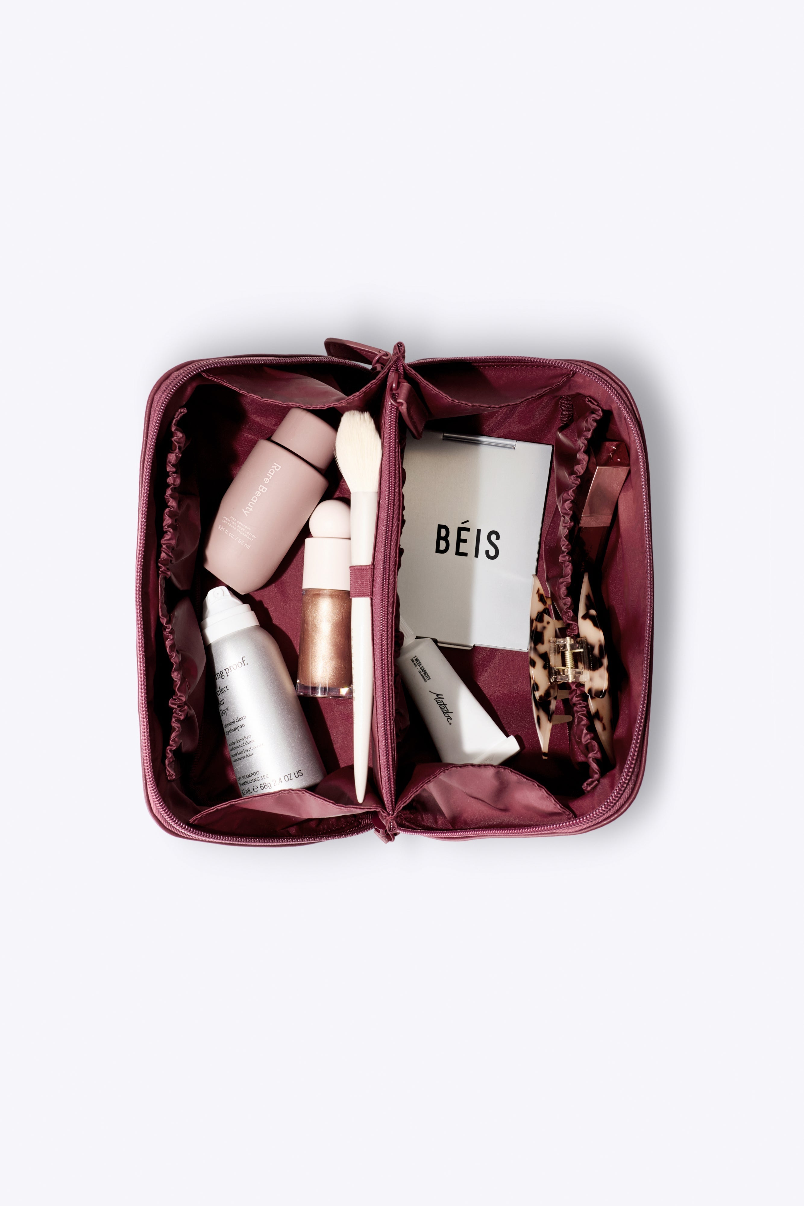 The Essential Toiletry Kit in Burgundy