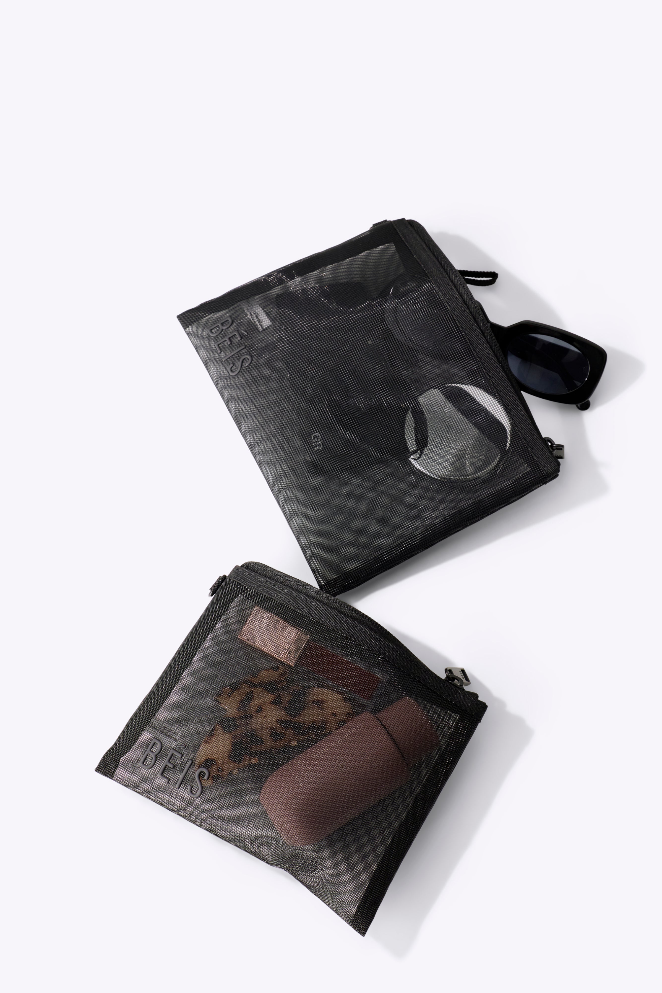 The Mesh Pouch Duo in Black