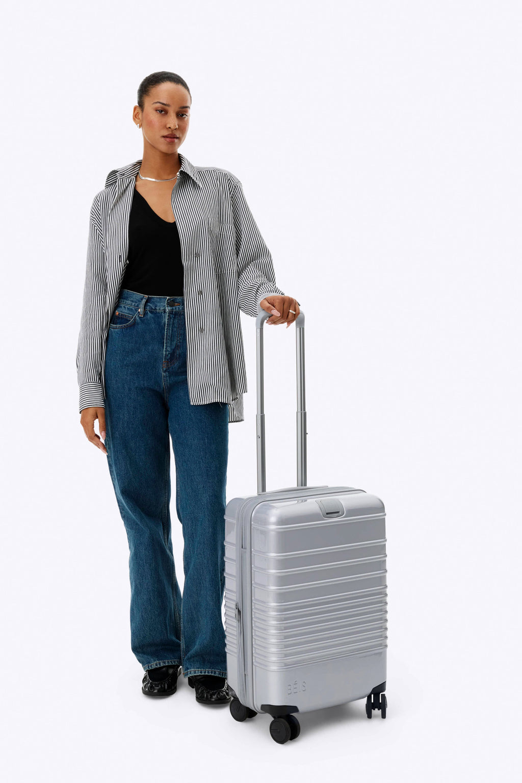 BÉIS x Chipotle The Carry-On Roller in Glossy Foil