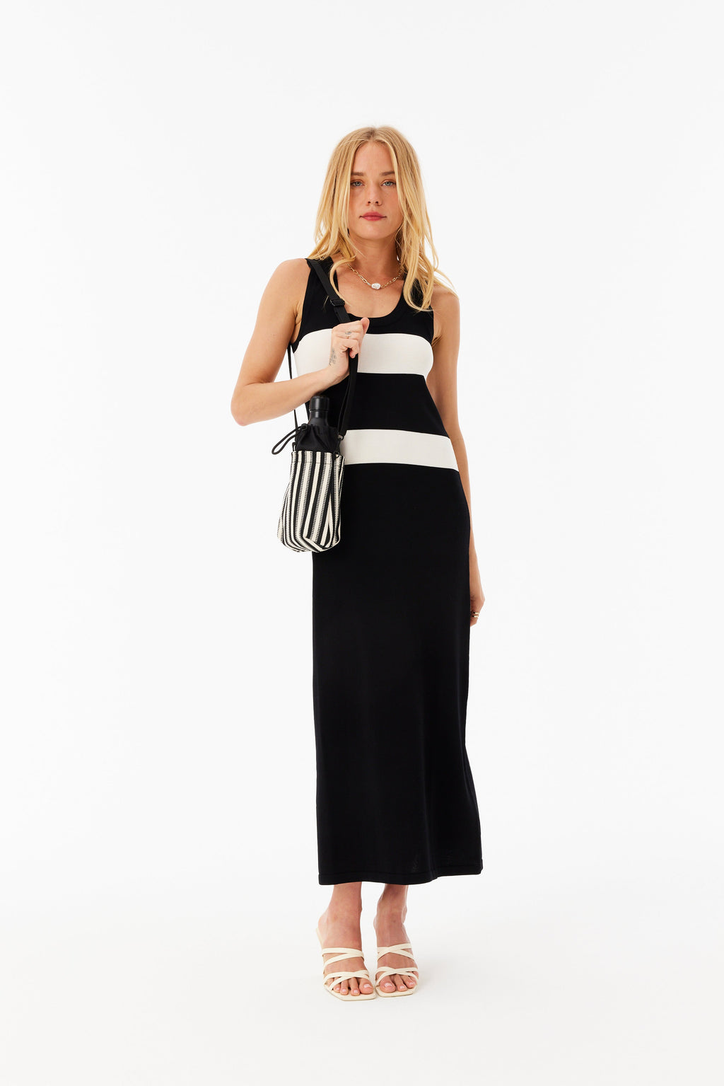 Resale The Water Bottle Crossbody in Black Stripe