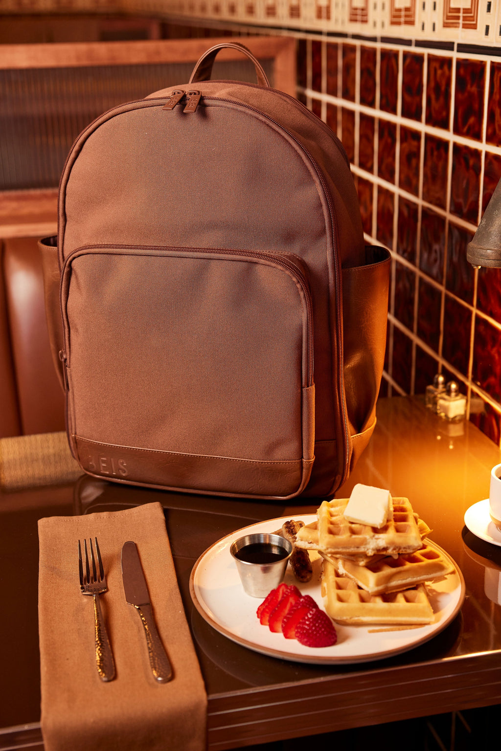 Resale The Travel Backpack in Maple