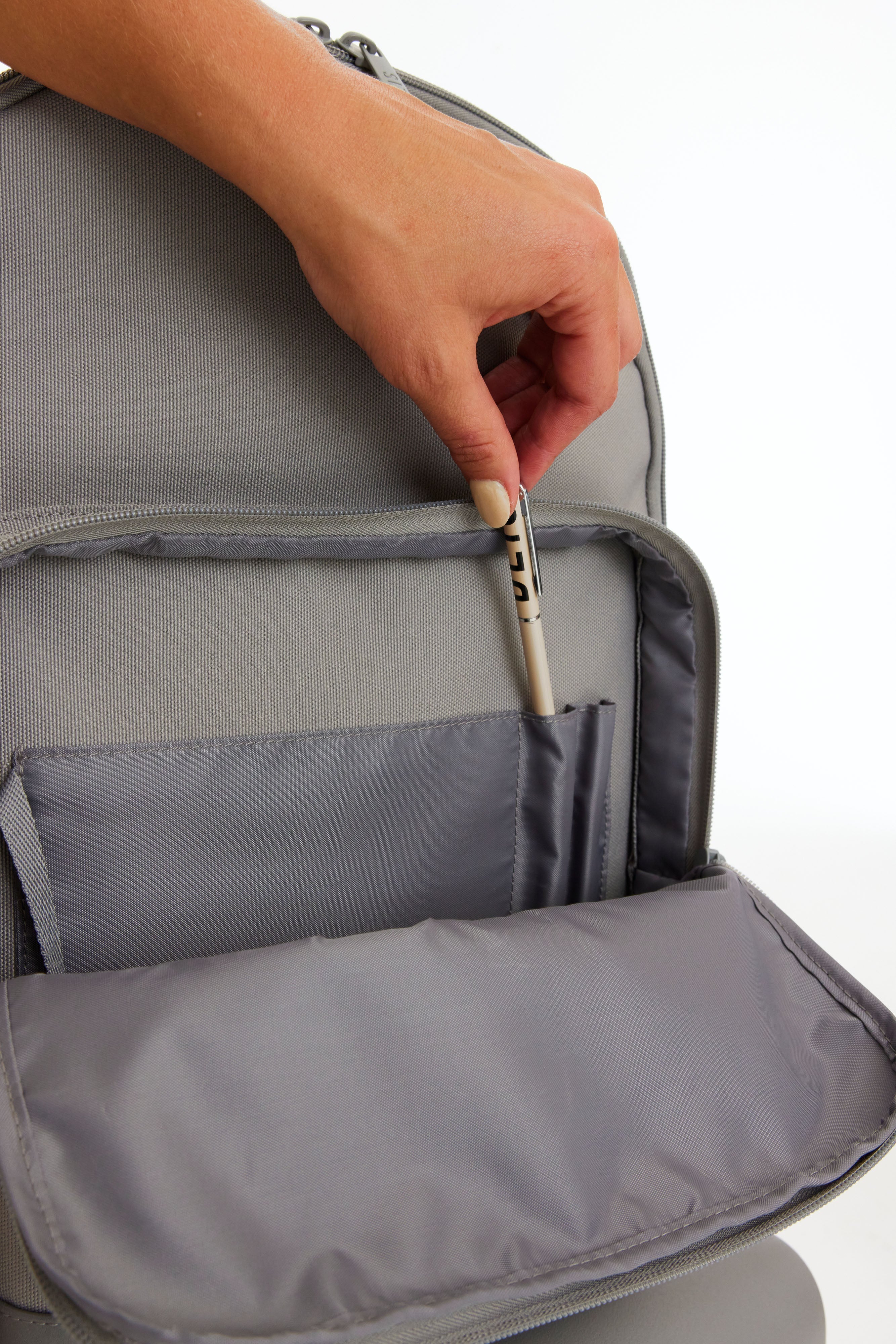 The Travel Backpack in Grey