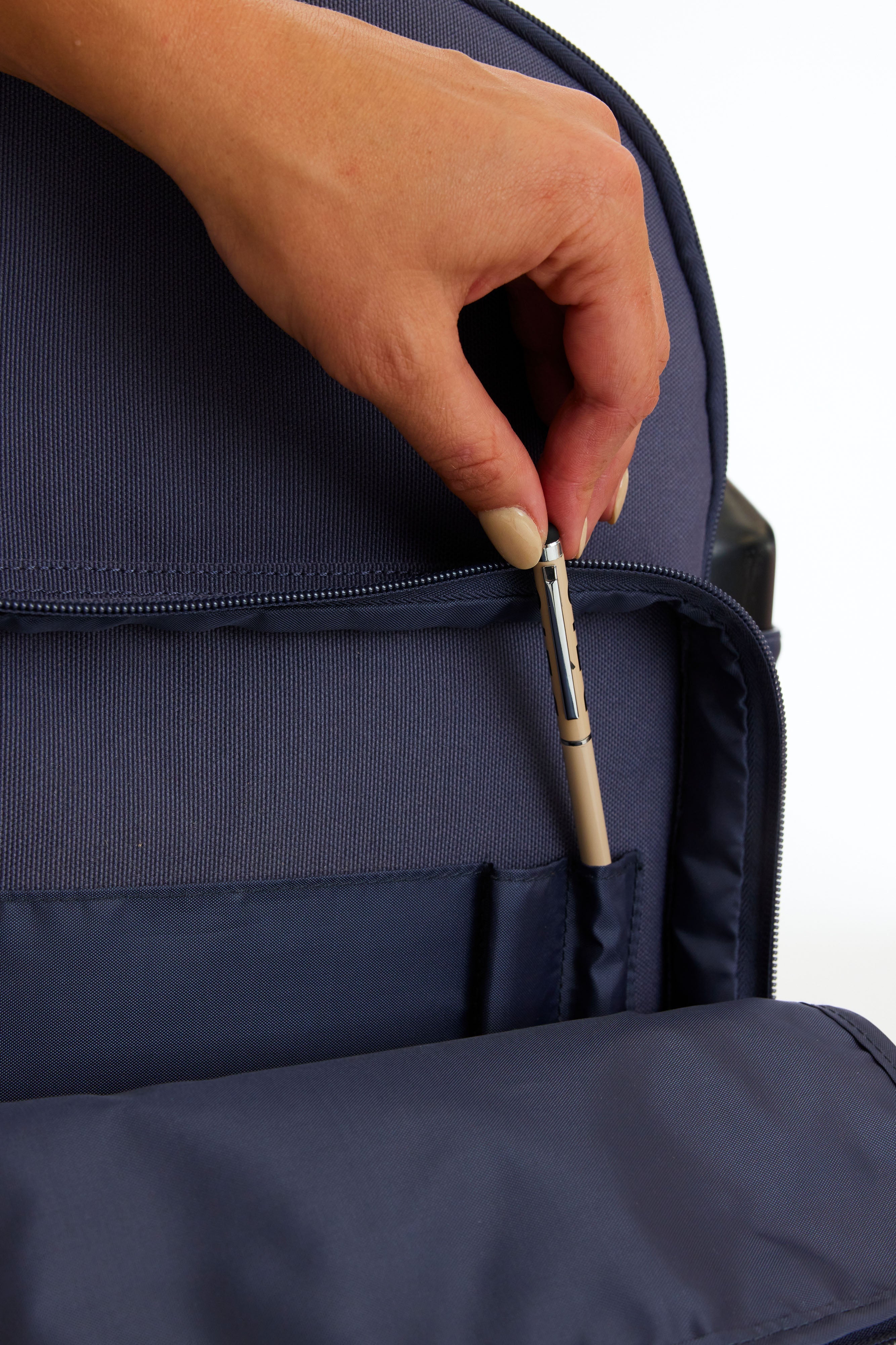 The Travel Backpack in Navy