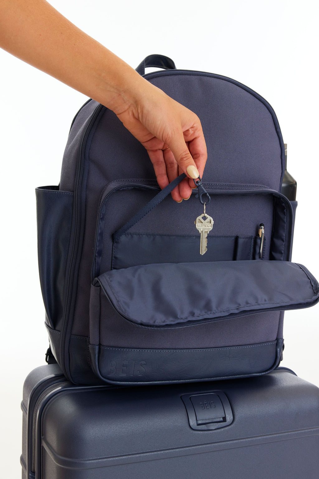 The Travel Backpack in Navy