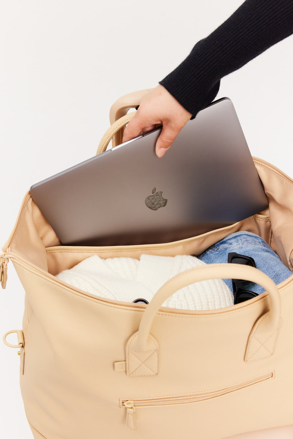 Resale The Premium Duffle in Beige