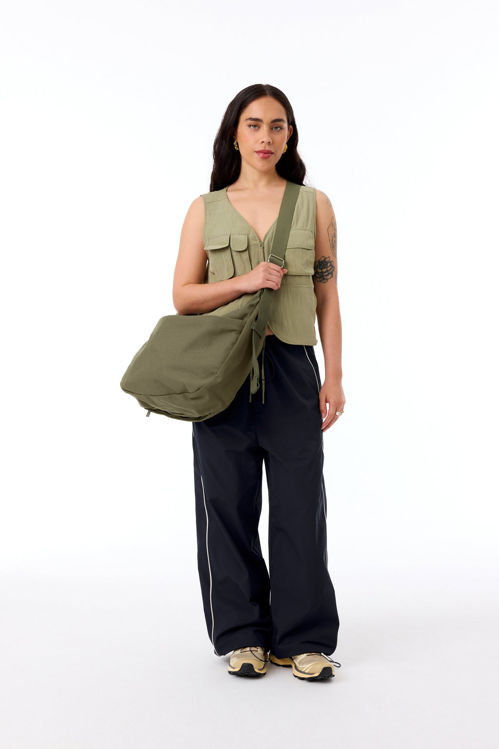 Resale The Carryall Crossbody in Olive