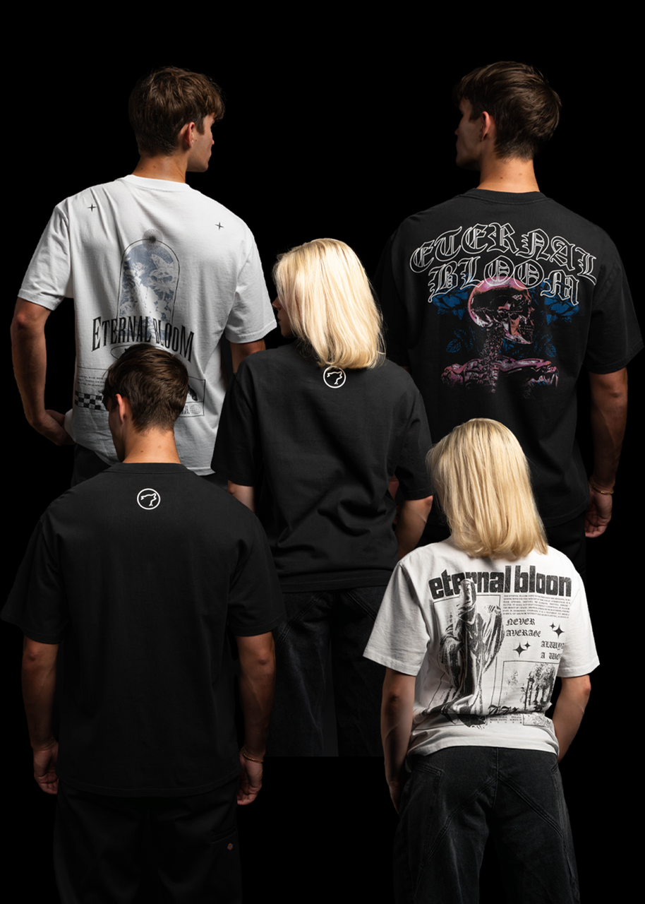 Eternal Bloom Graphic T-Shirt Bundle White