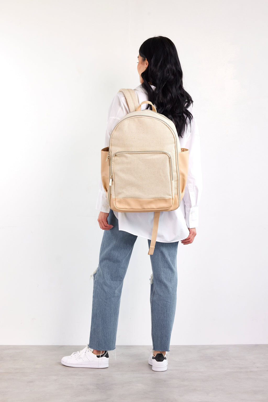 Resale The Travel Backpack in Beige