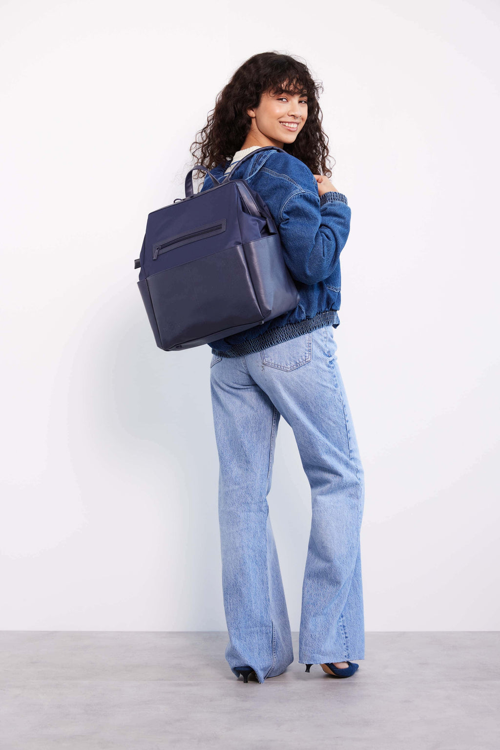 Resale The Backpack Diaper Bag in Navy