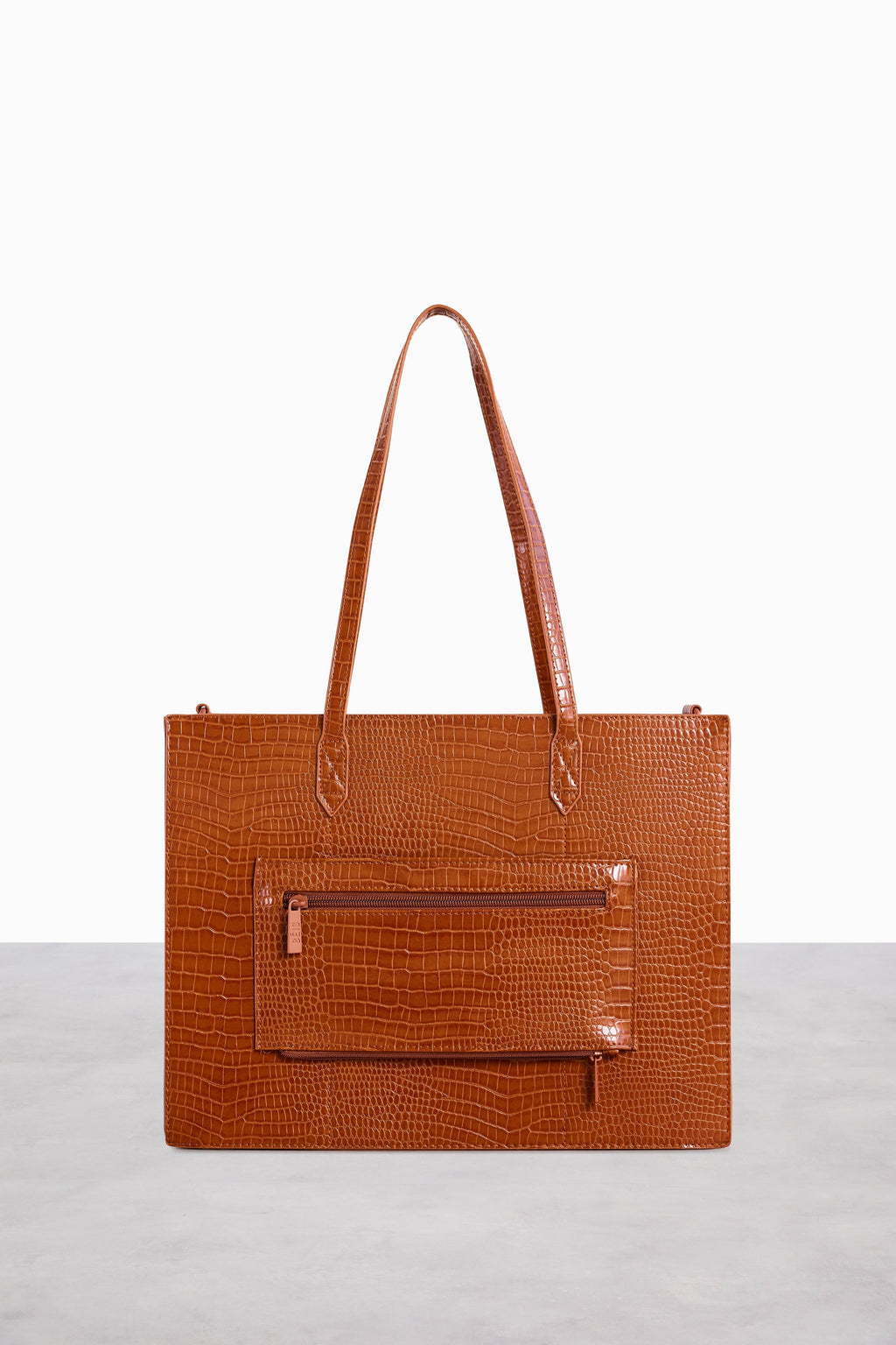 Resale The Work Tote in Cognac Croc