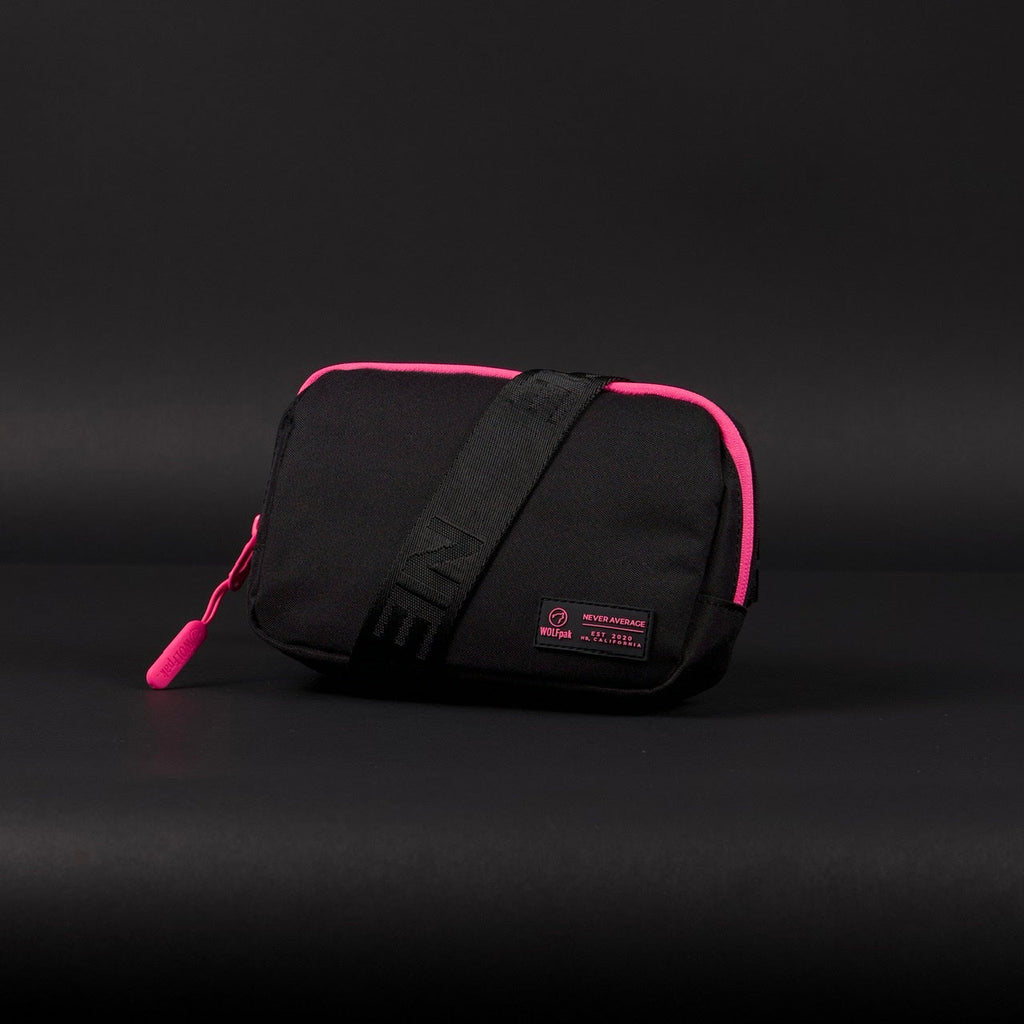 Crossbody Pack Black Neon Pink