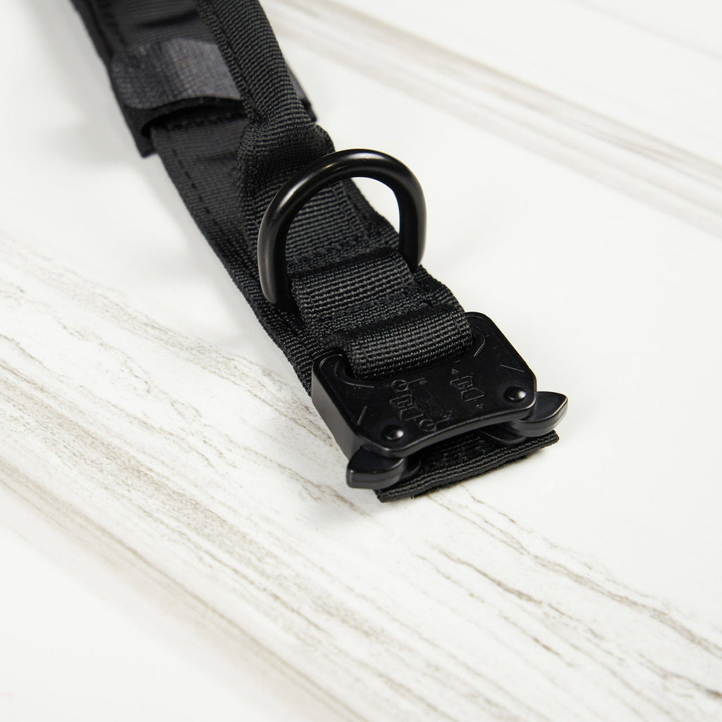 Tactical Nylon Dog Collar Black