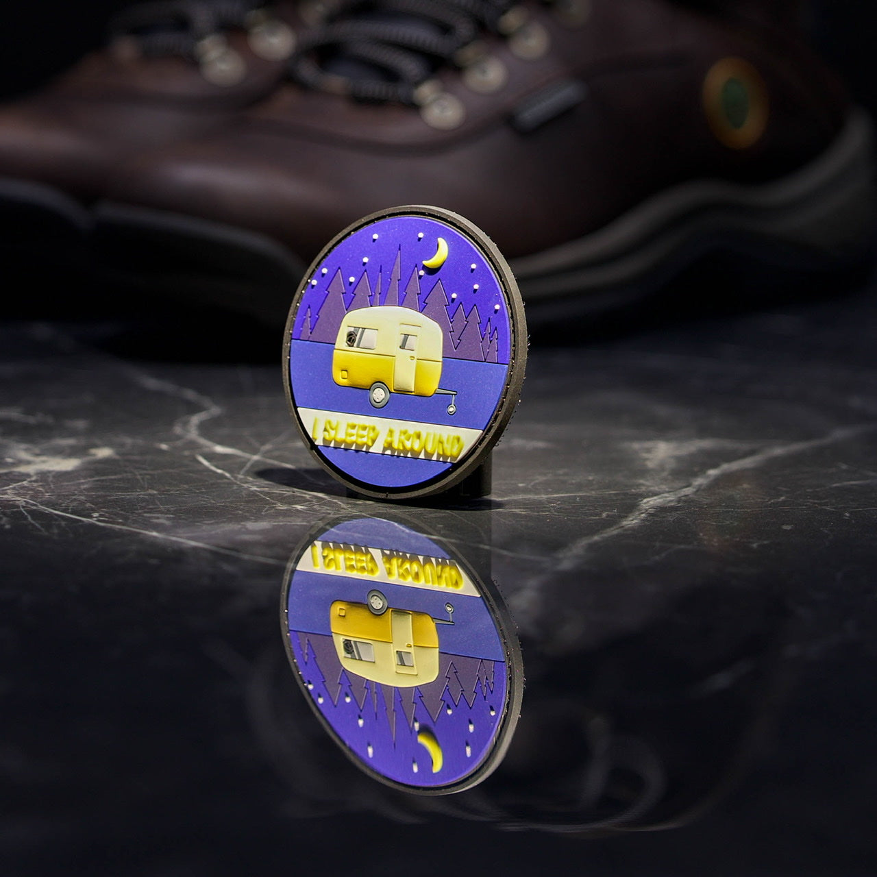 I Sleep Around Camping Patch