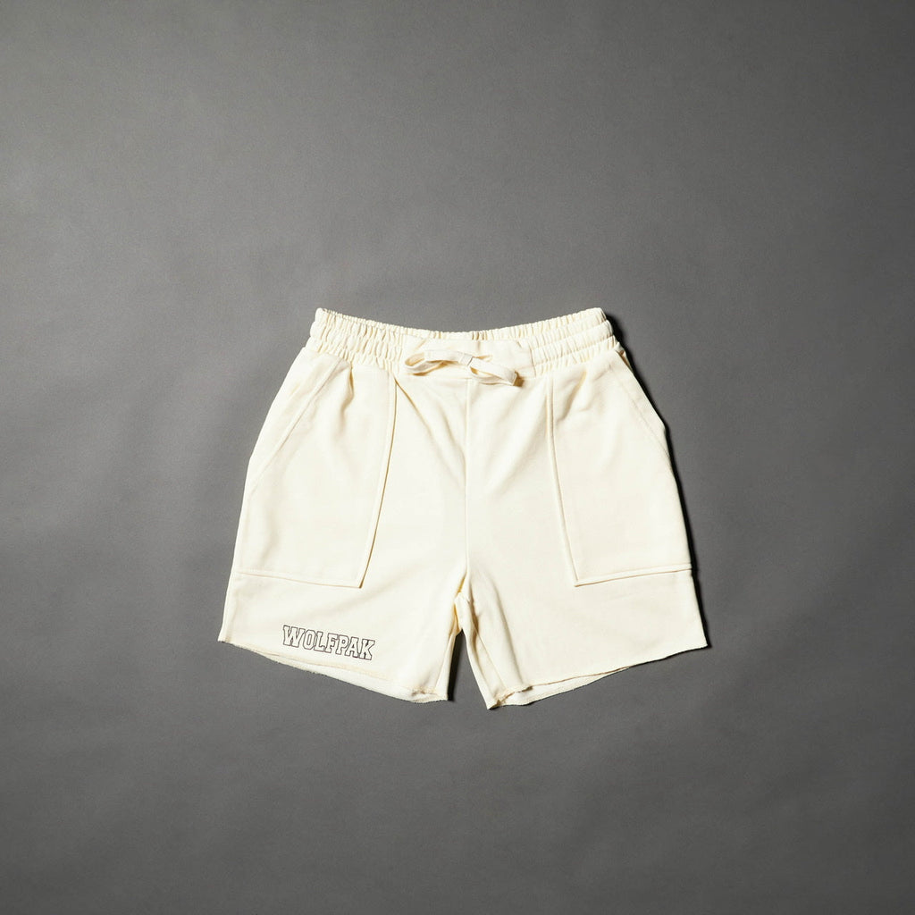 Men's Varsity Shorts Cream